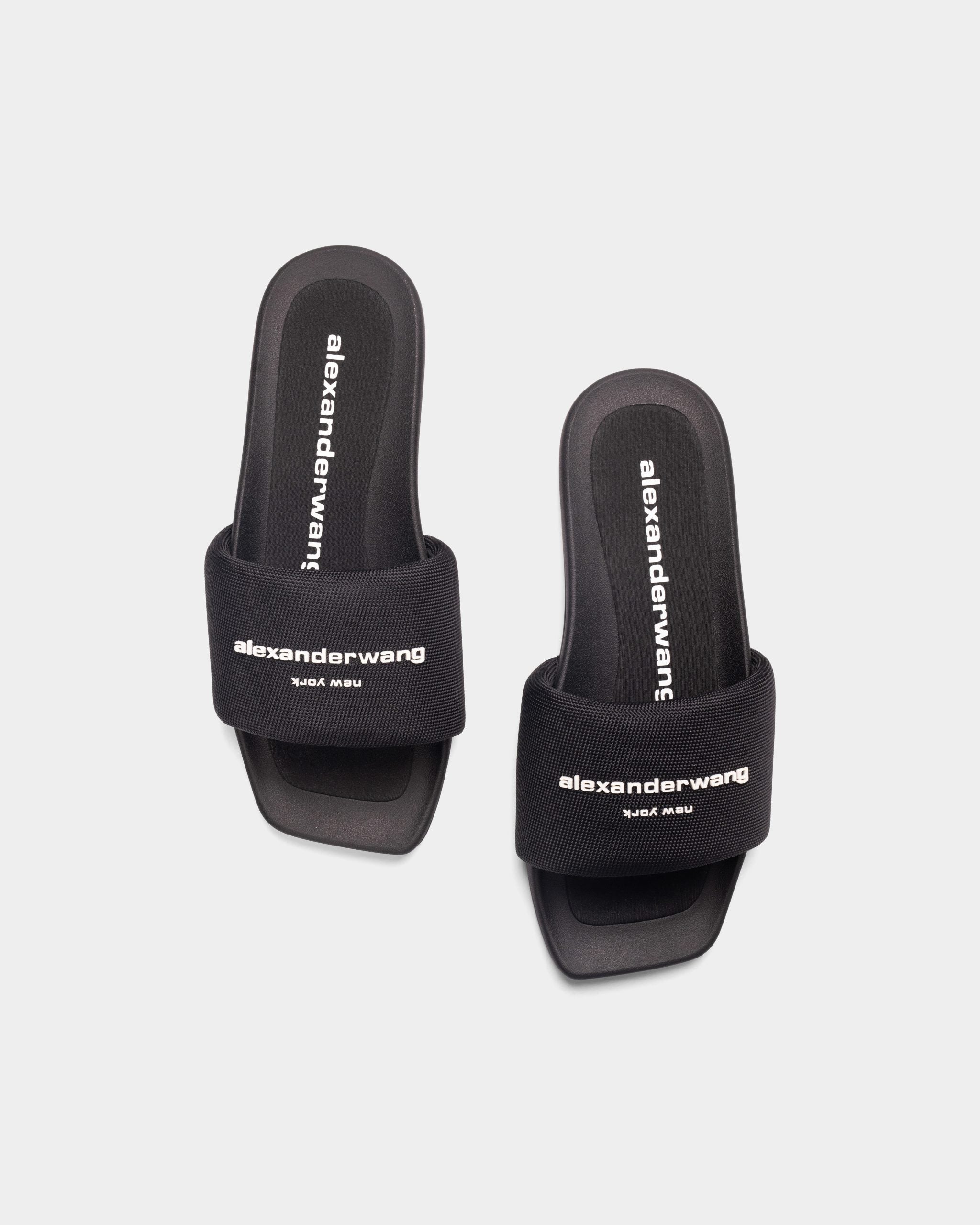(Core) Alexander Wang Aw Pool Slide Black Nylon | 30221S059-001