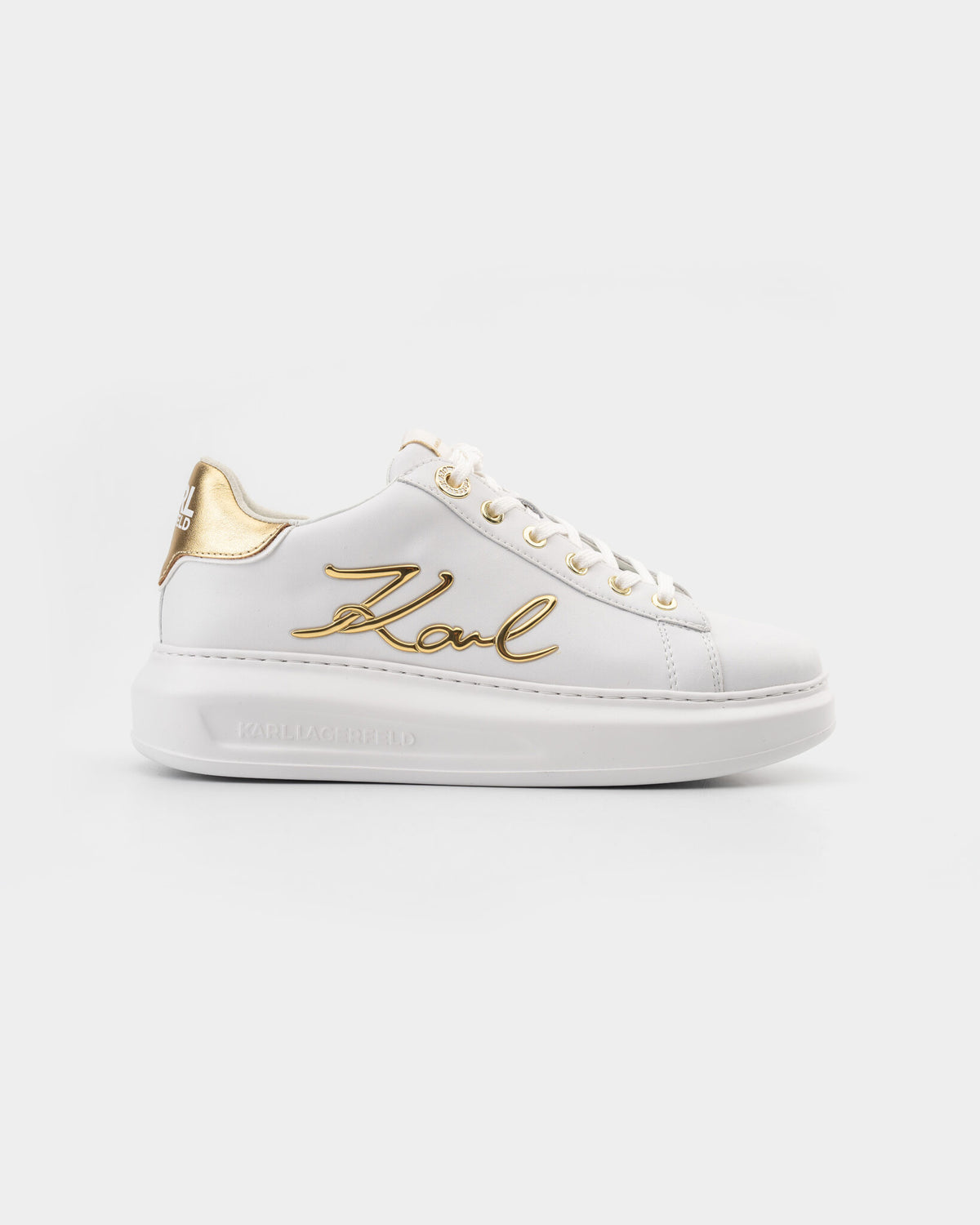 (Core) Karl Lagerfeld Women's Kapri Signia Lace Lthr Sneaker KL62510A 01G