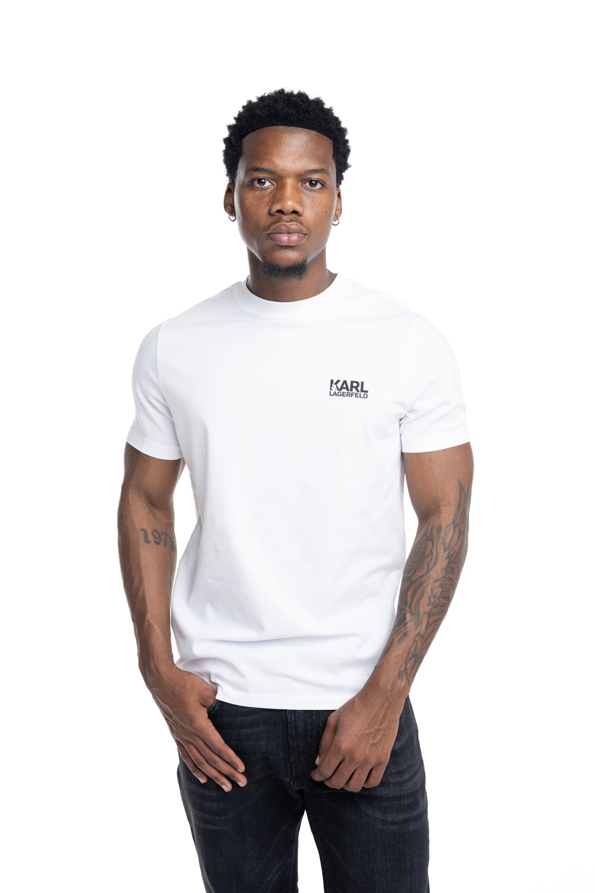 Karl Lagerfeld Mens T Shirt Crewneck White | 75578156323-10
