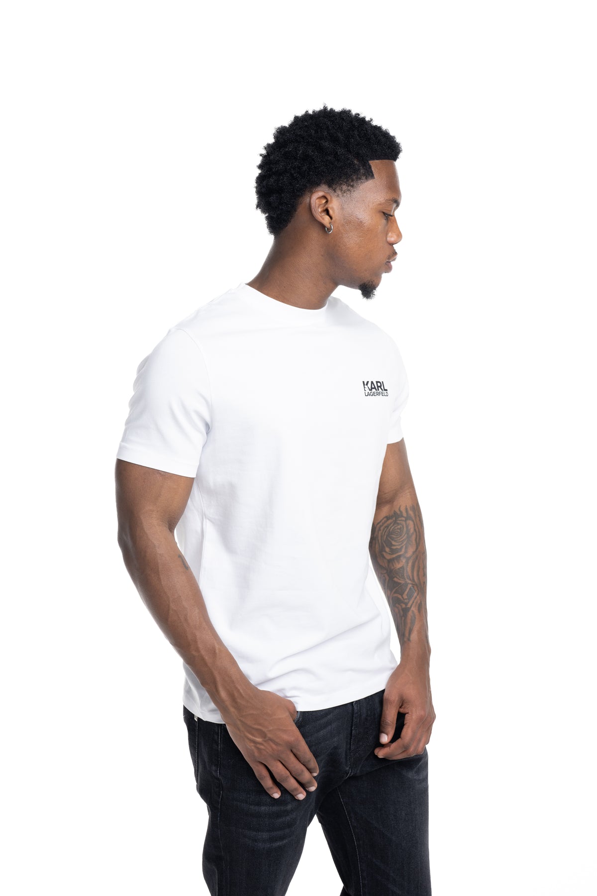 Karl Lagerfeld Mens T Shirt Crewneck White | 75578156323-10