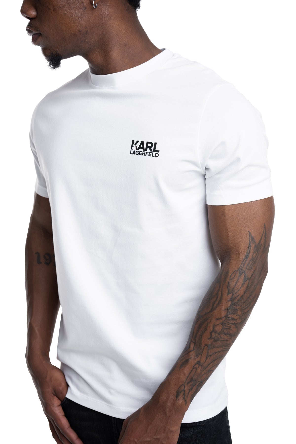 Karl Lagerfeld Mens T Shirt Crewneck White | 75578156323-10
