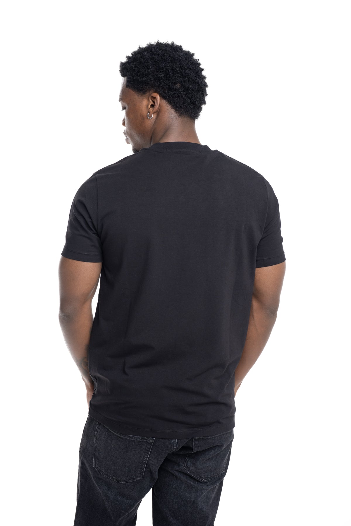 Karl Lagerfeld Mens T Shirt Crewneck Black | 75503356322-990