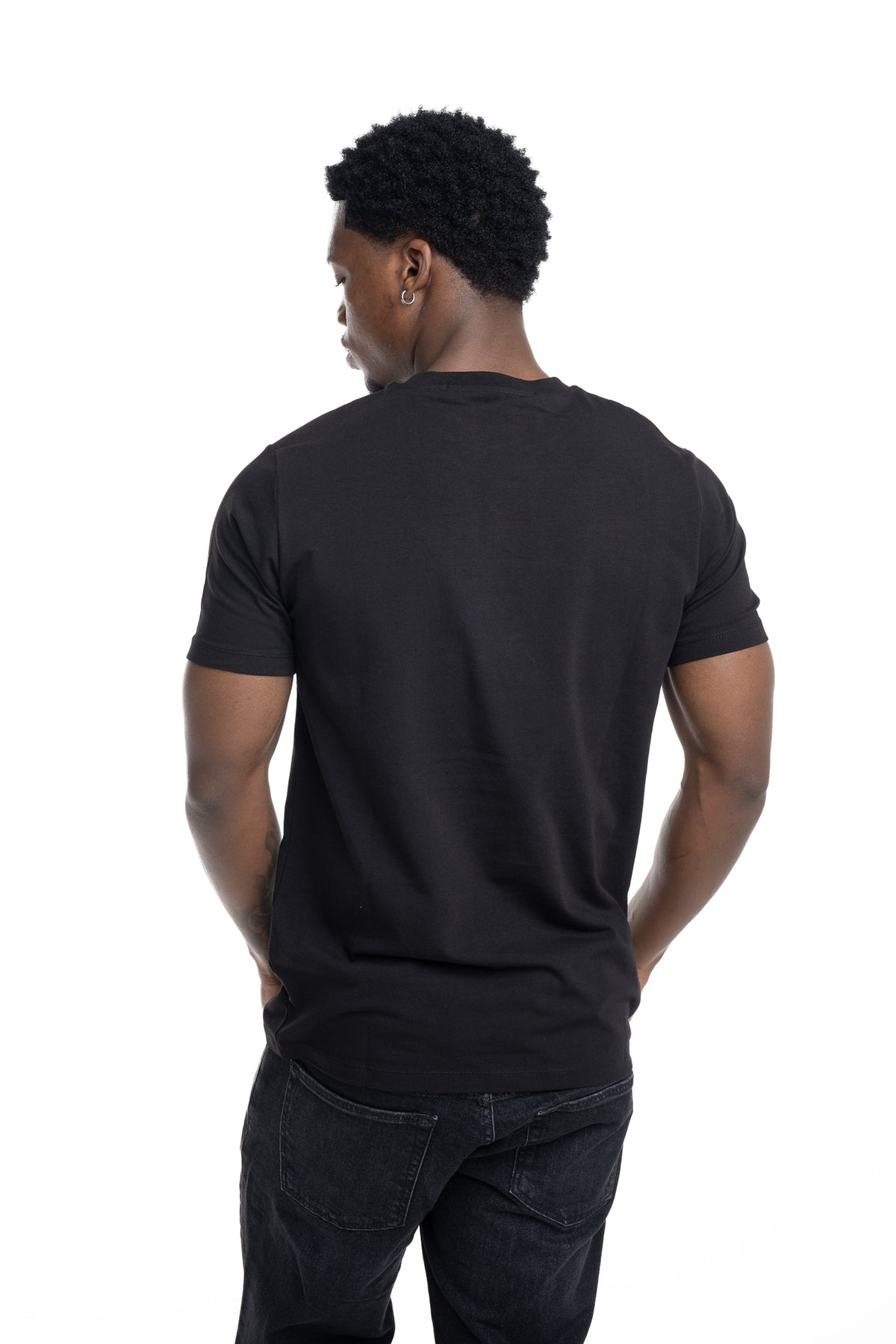 Karl Lagerfeld Mens T Shirt Crewneck Black | 75578156323-990