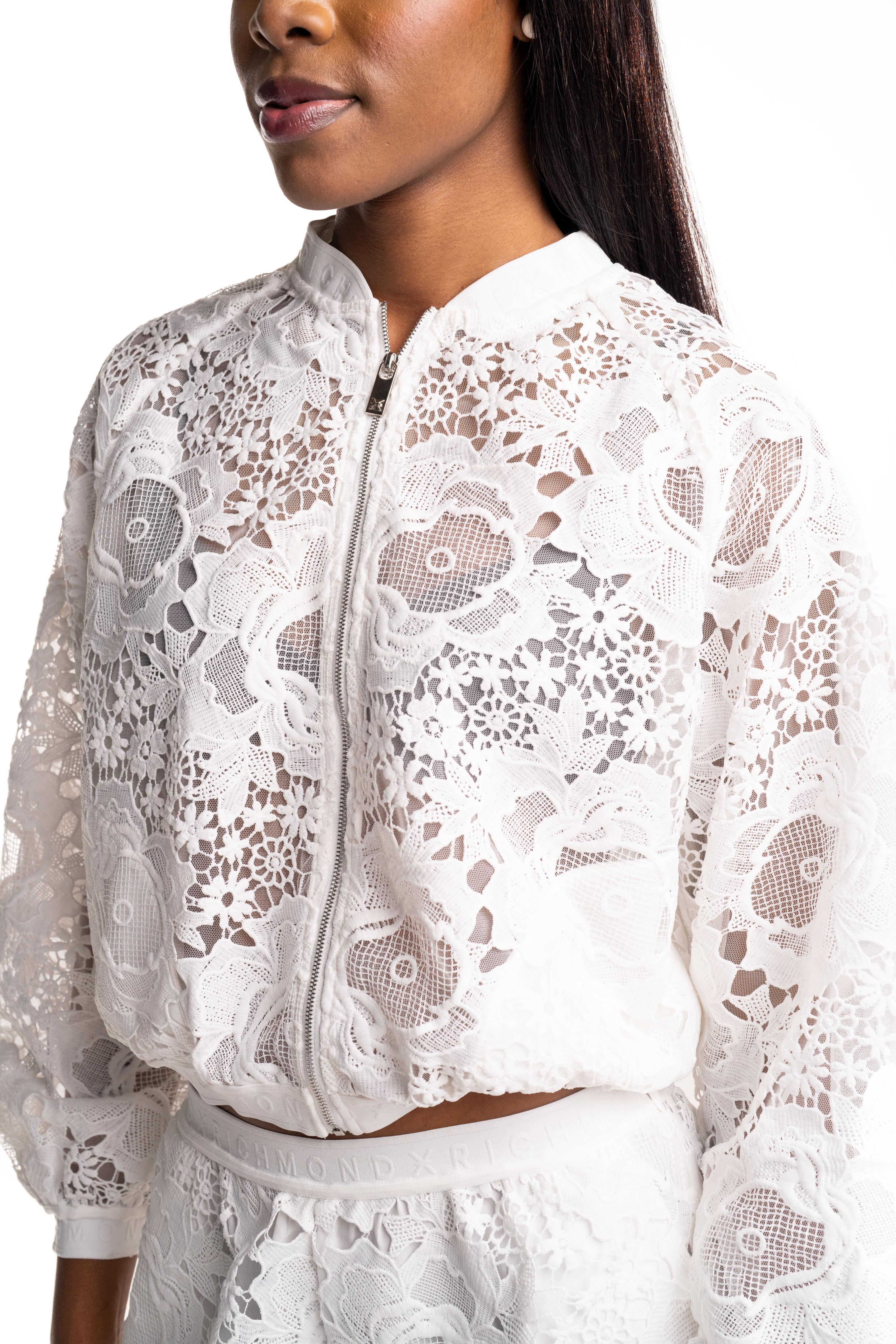John Richmond Ladies Herai Jacket | UWP26153GBJG-White