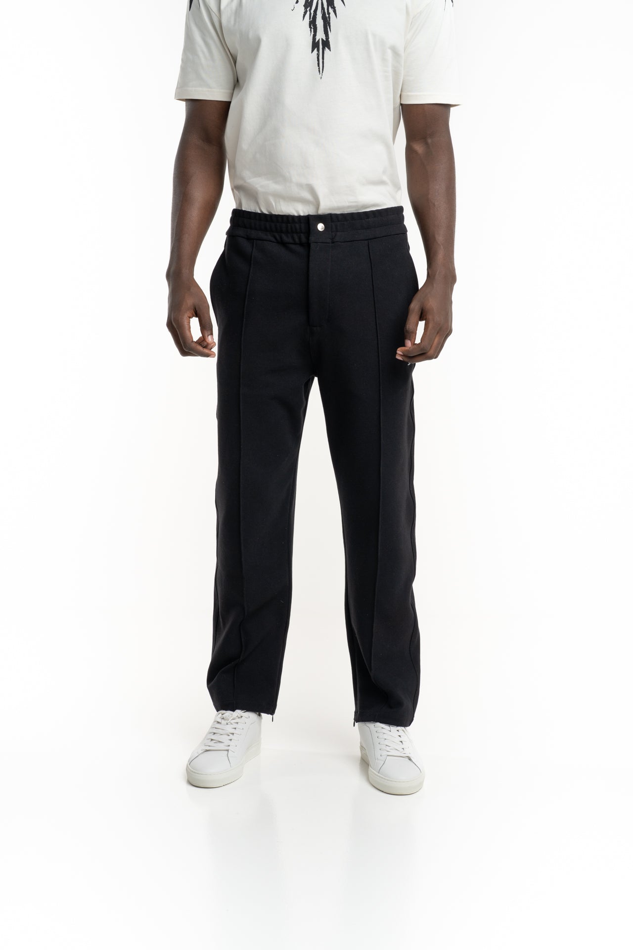 Filling Pieces Men's Coach Pants Logo Black | 412550500127-130
