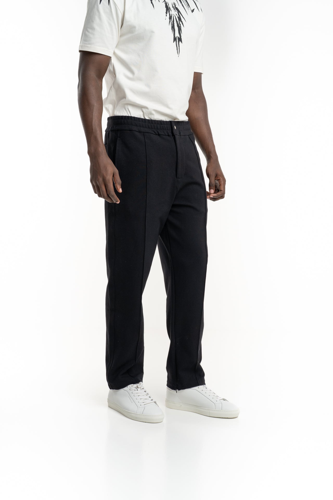 Filling Pieces Men's Coach Pants Logo Black | 412550500127-130