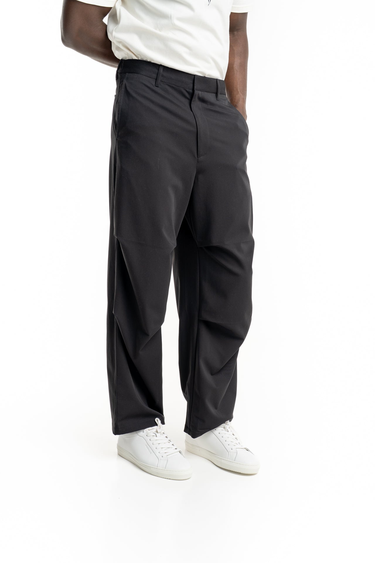 Filling Pieces Men's Drapy Pants Black | 412650501295-130