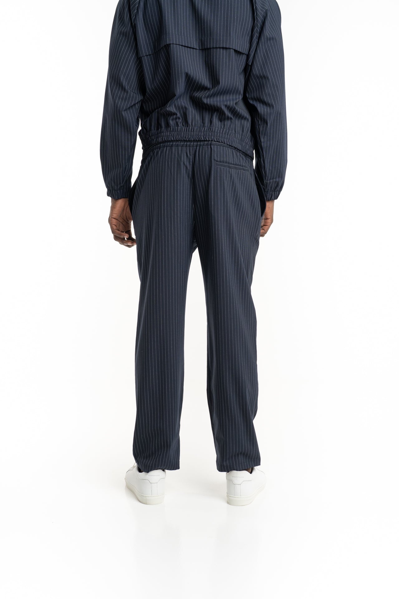 Filling Pieces Men's Coach Pants Pinstripe Maritime Blue | 412650500297-295