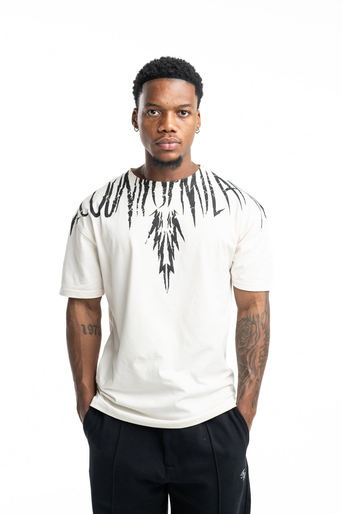 County of Milan Men's T Shirt Coconut | S6CMMATH003-412