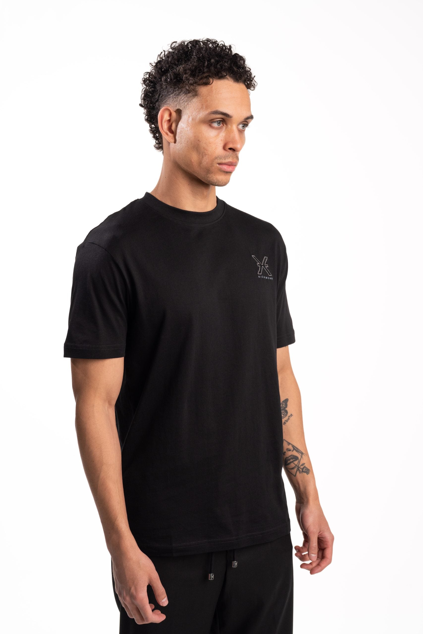 John Richmond Men's Badia T Shirt | UMA25039TSP8-Black