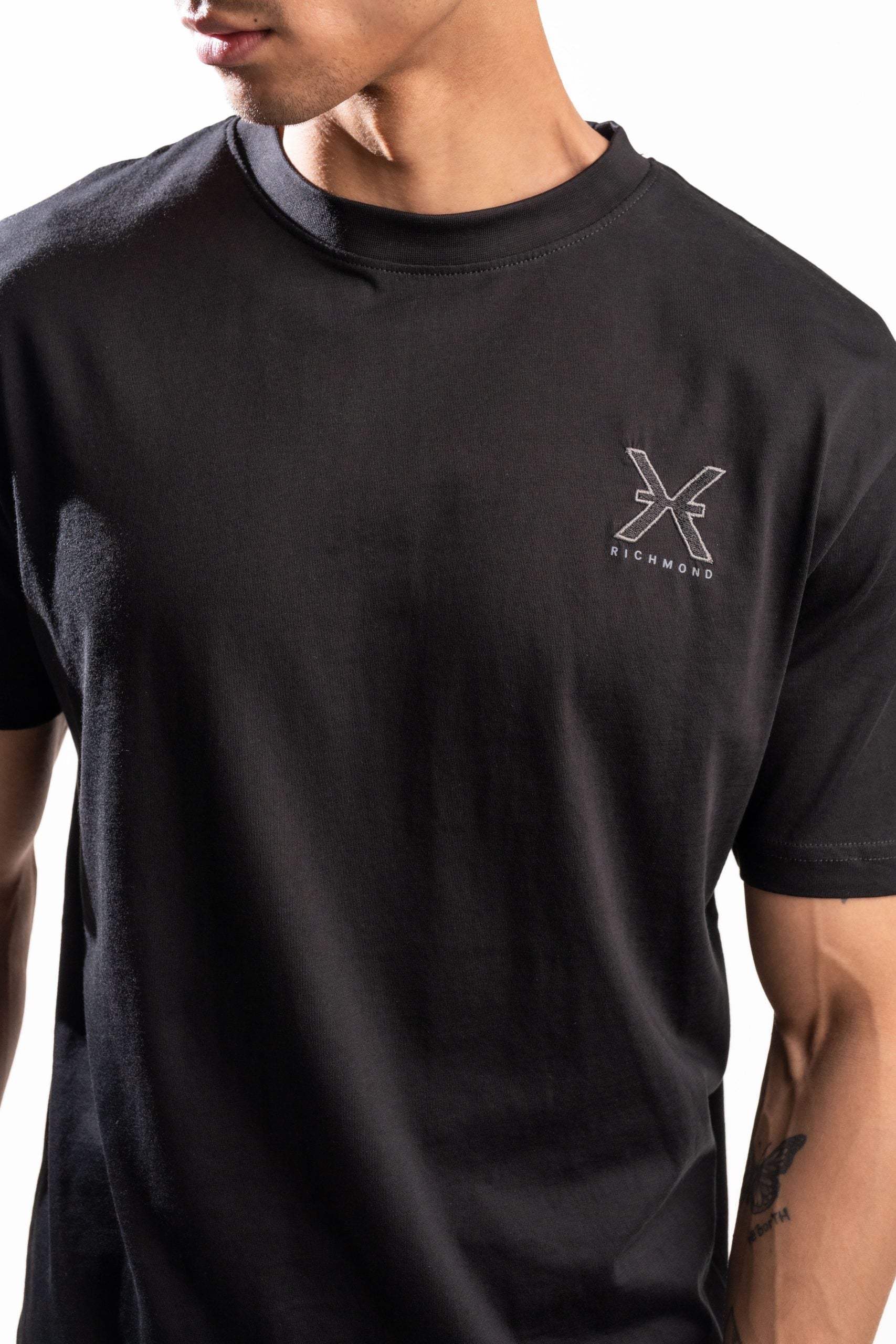 John Richmond Men's Badia T Shirt | UMA25039TSP8-Black