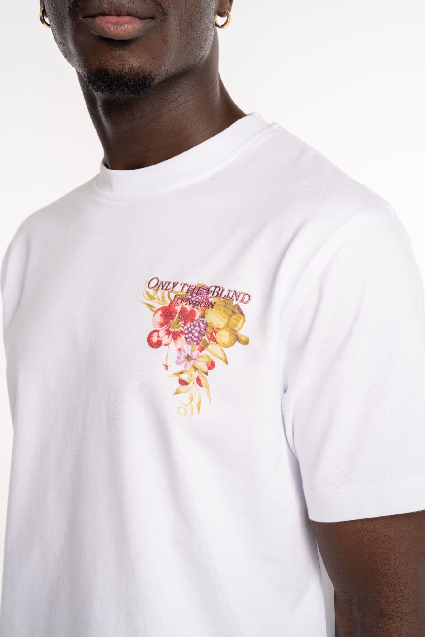 Only The Blind Summer Stamped T Shirt White OTB-T1485