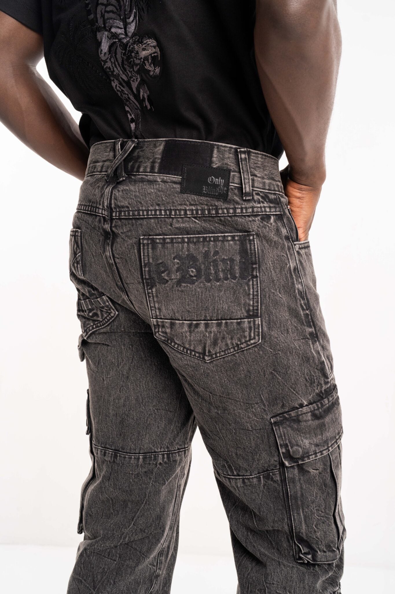 Only The Blind Black Rock Denim Jeans Black OTB-D1454