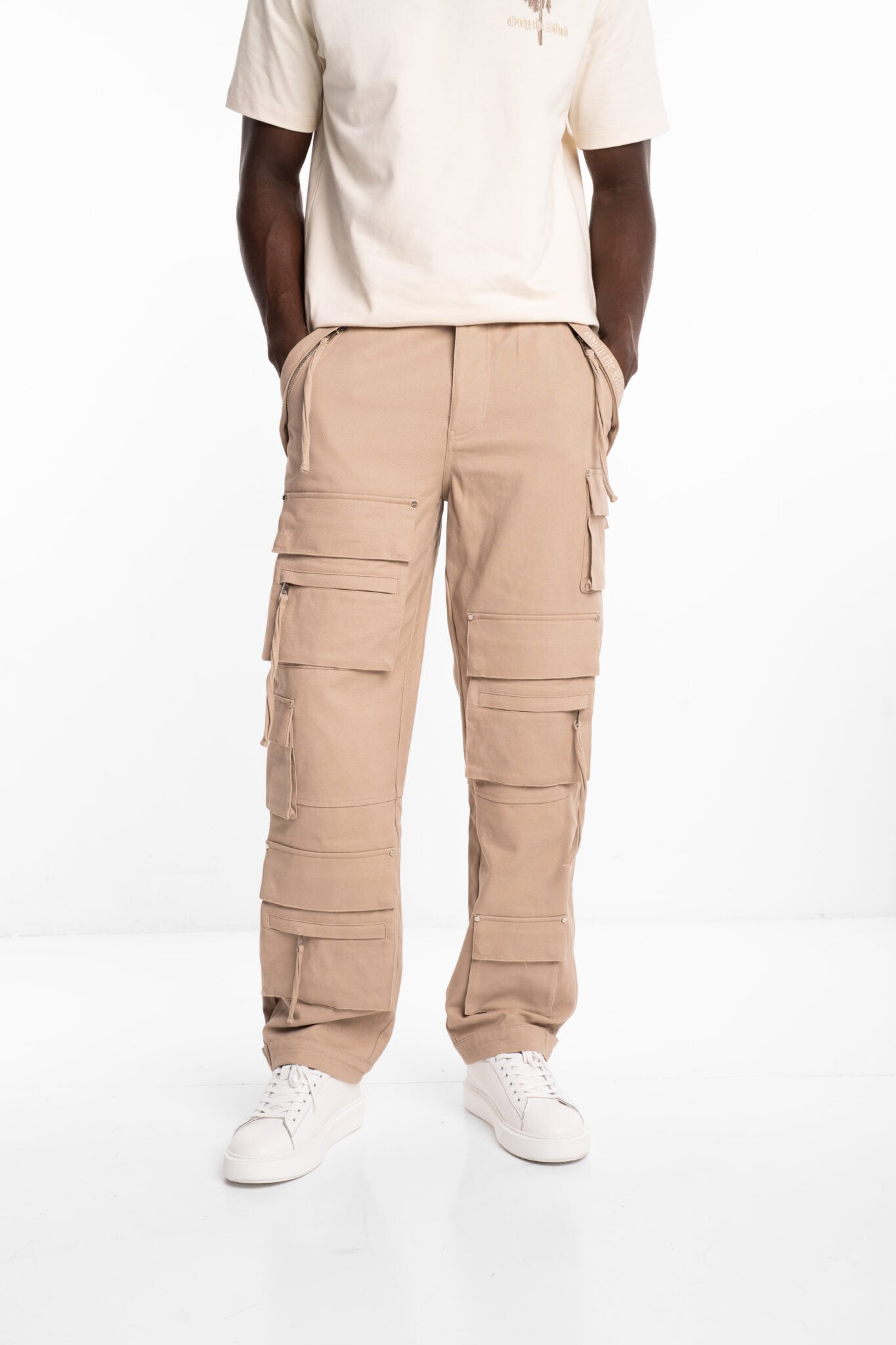 Only The Blind Stone Ridge Cargo Pants Beige OTB-BC1466