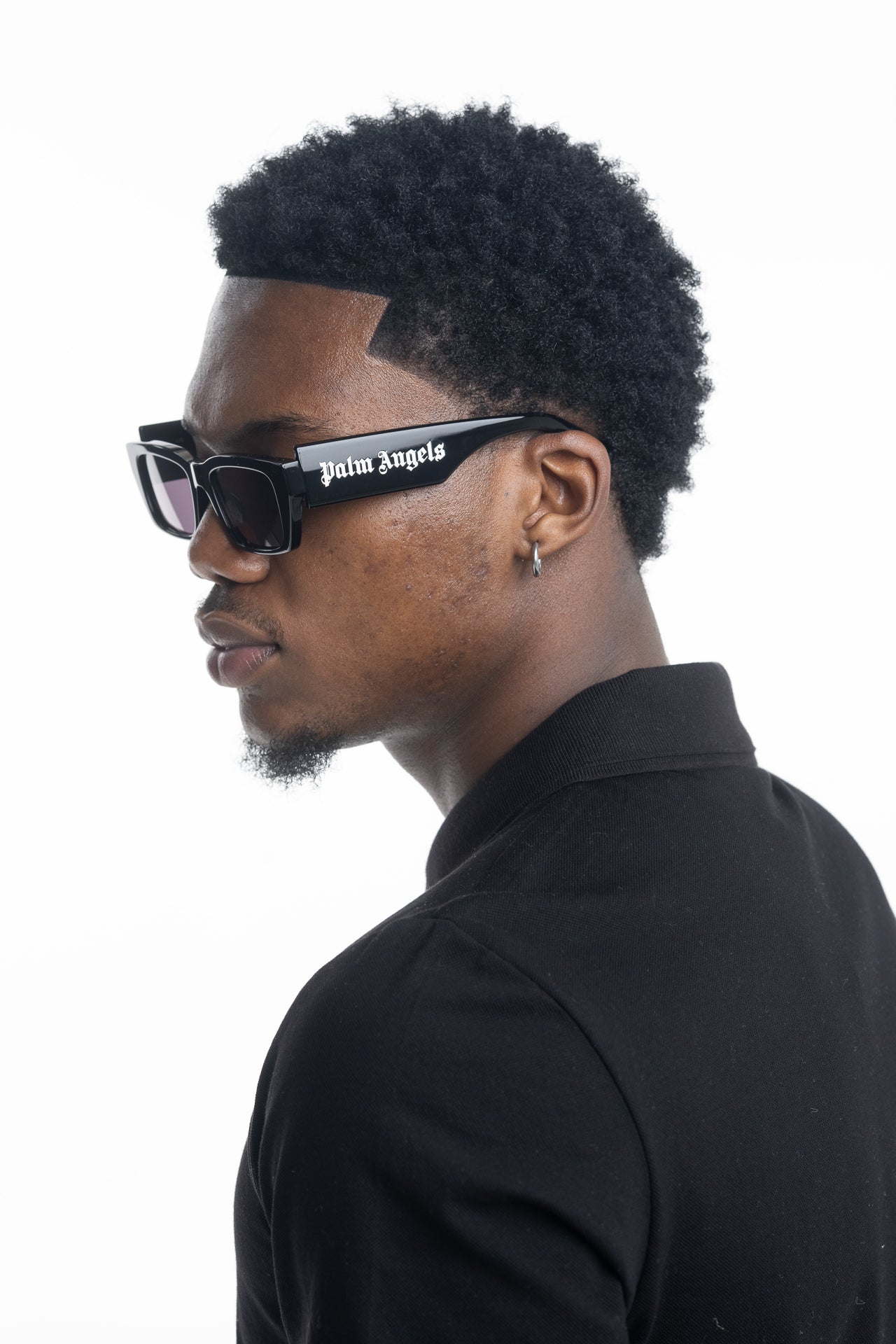 Palm Angels Sunglasses Shiny Black | PA1021-1007