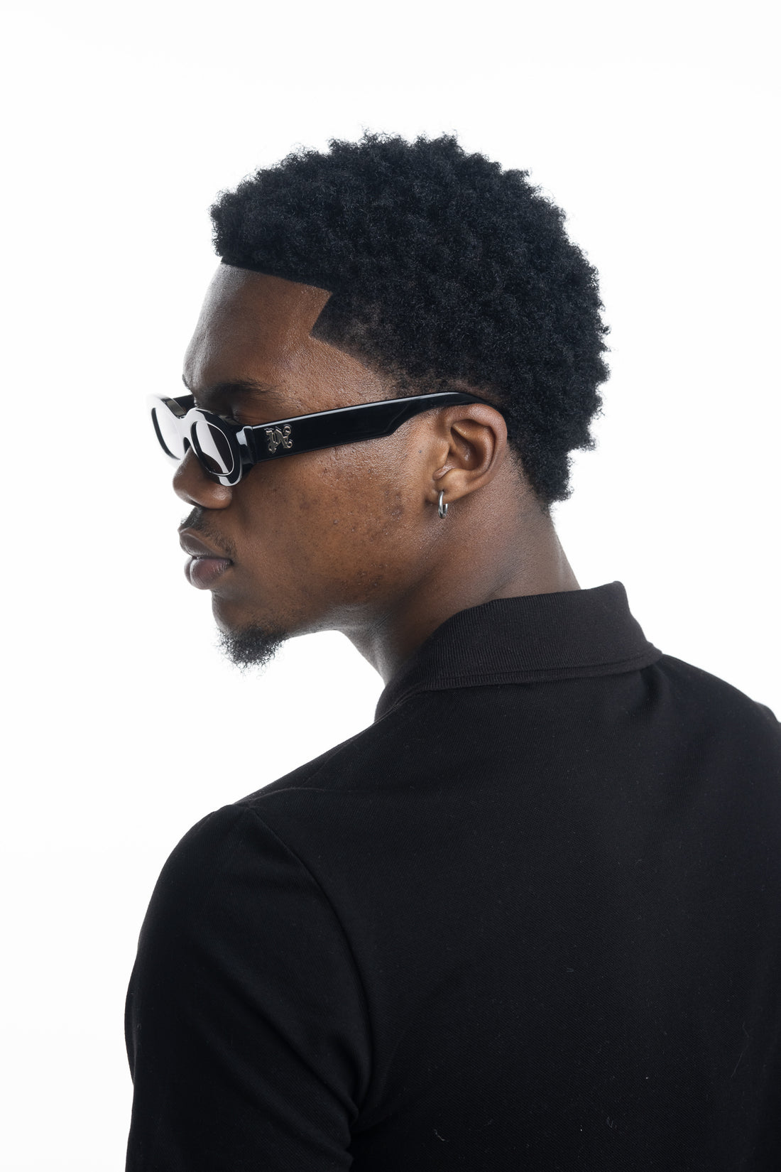 Palm Angels Sunglasses Shiny Black | PA1032-1007