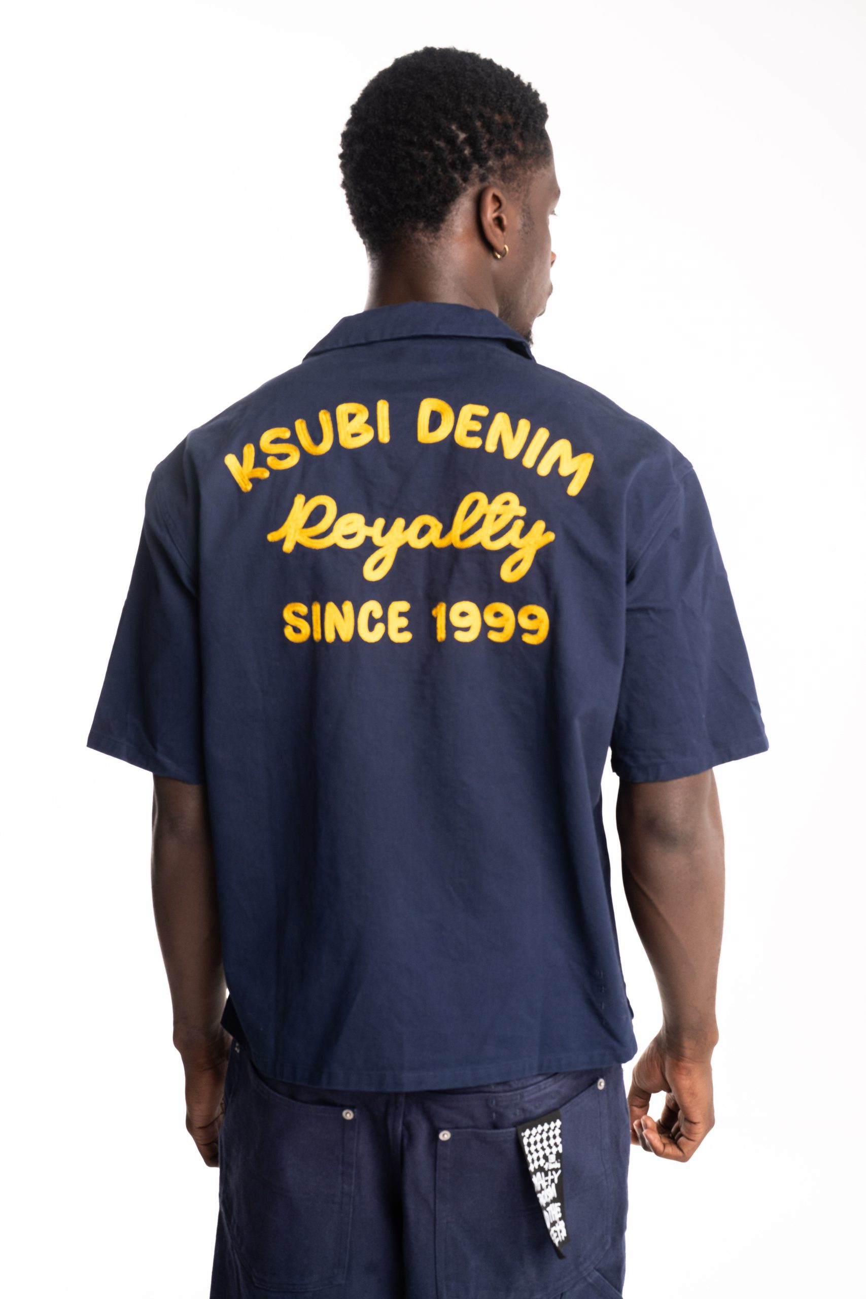 Ksubi Men's Woven Mekanik Boiler SS Shirt | MFA25SH007-BLU