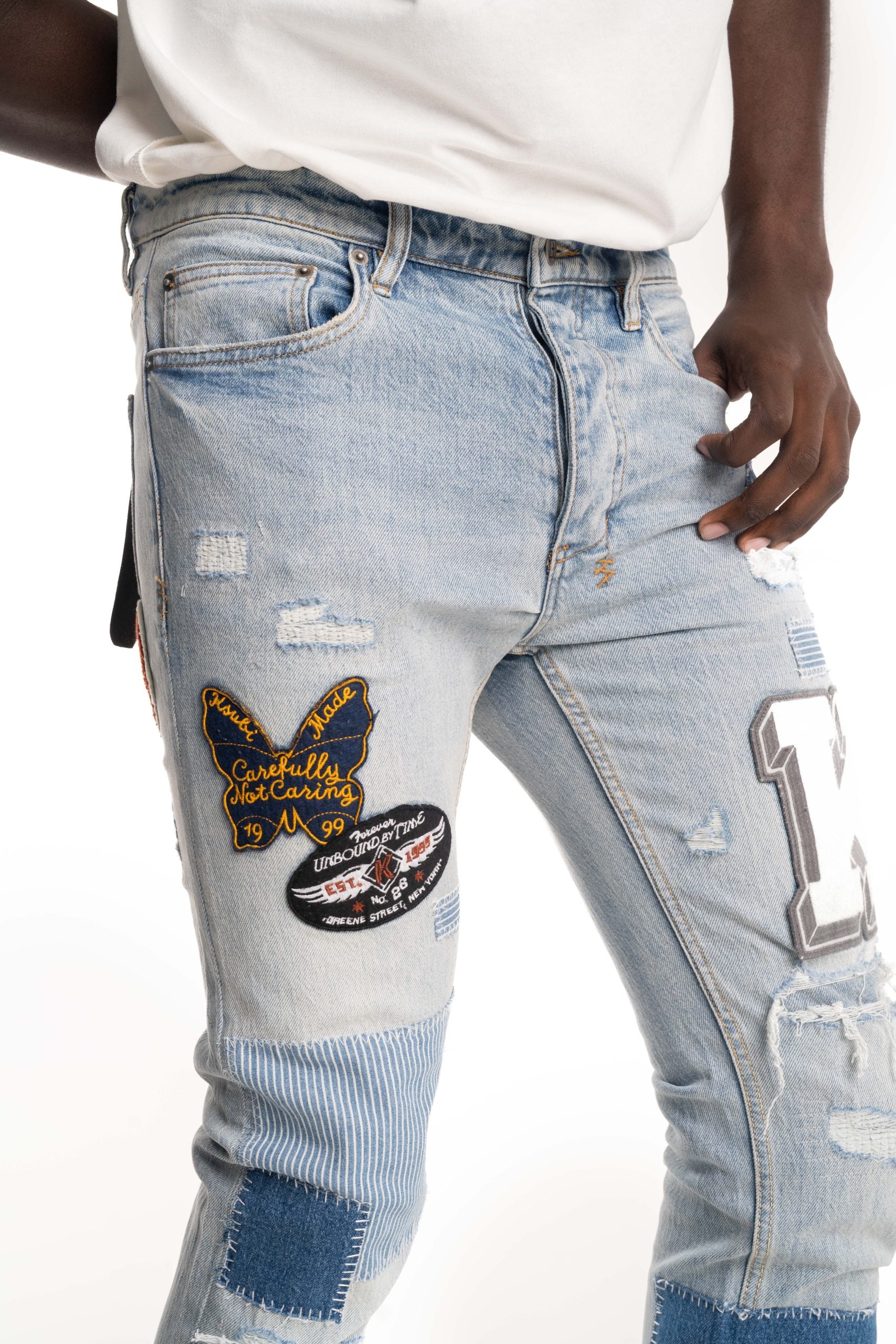 Ksubi Men's Woven Chitch Manhattan Repair | MFA25DJ010-DNM