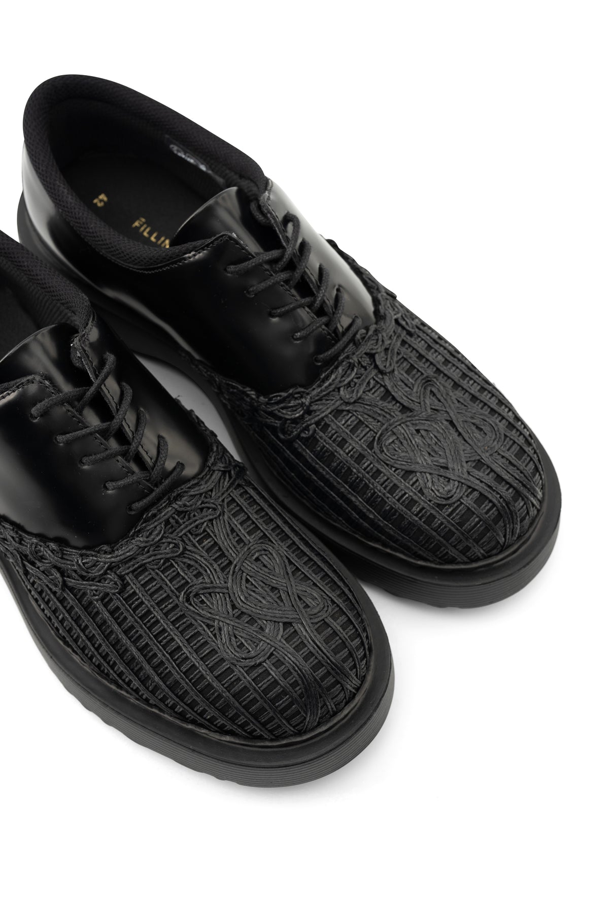 Filling Pieces Men's Bulky Derby Panier Black | 112611325319-130