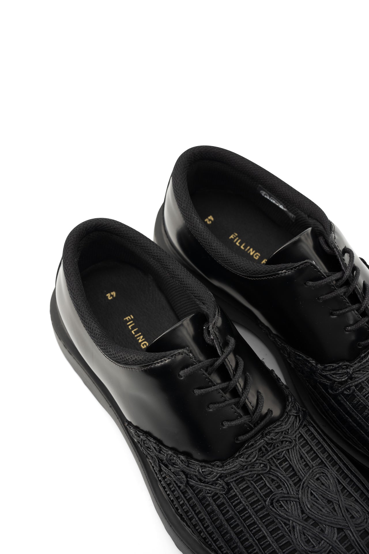 Filling Pieces Men's Bulky Derby Panier Black | 112611325319-130