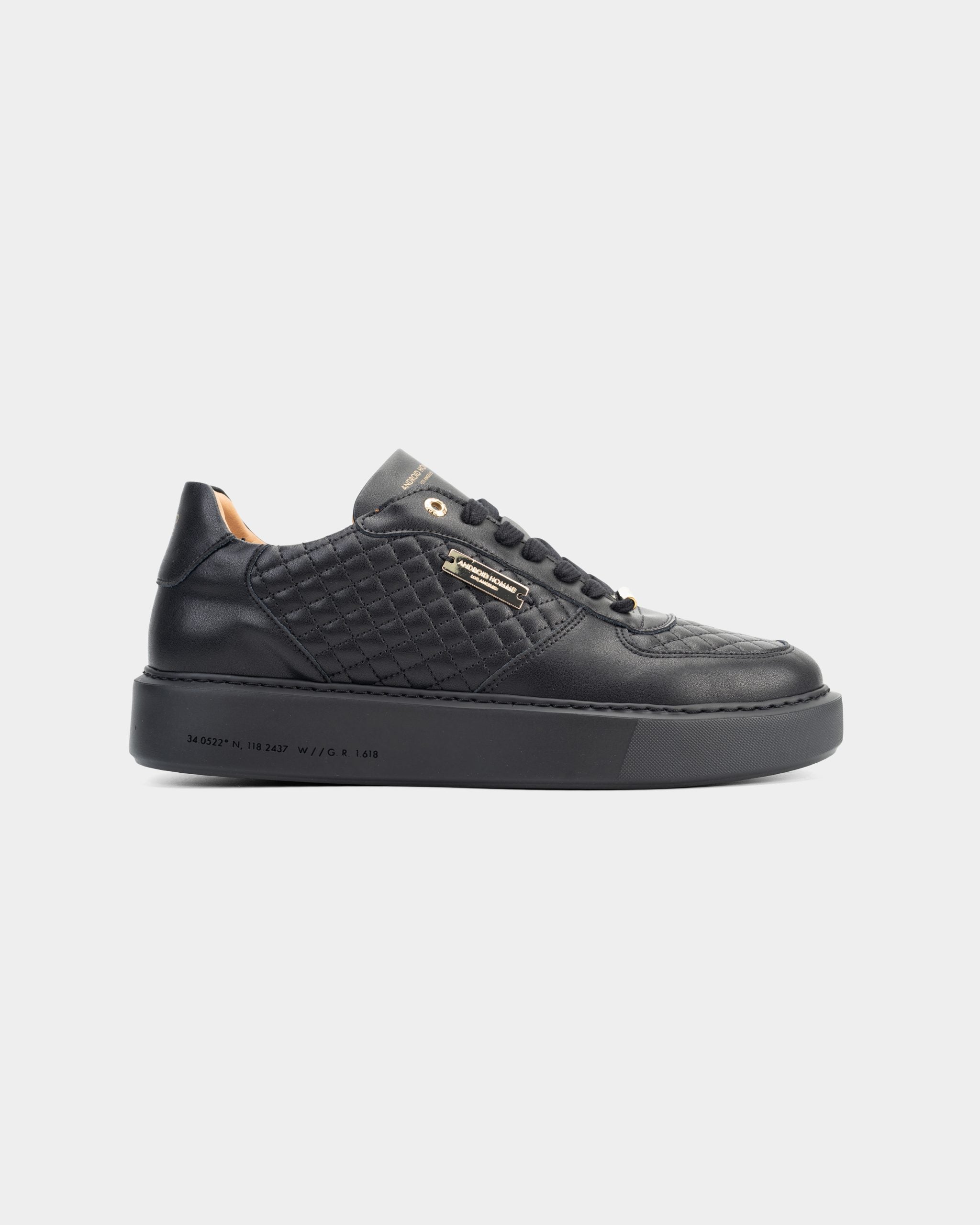 Android Homme Men's Manhattan Quilted Leather Black | AHP261-05