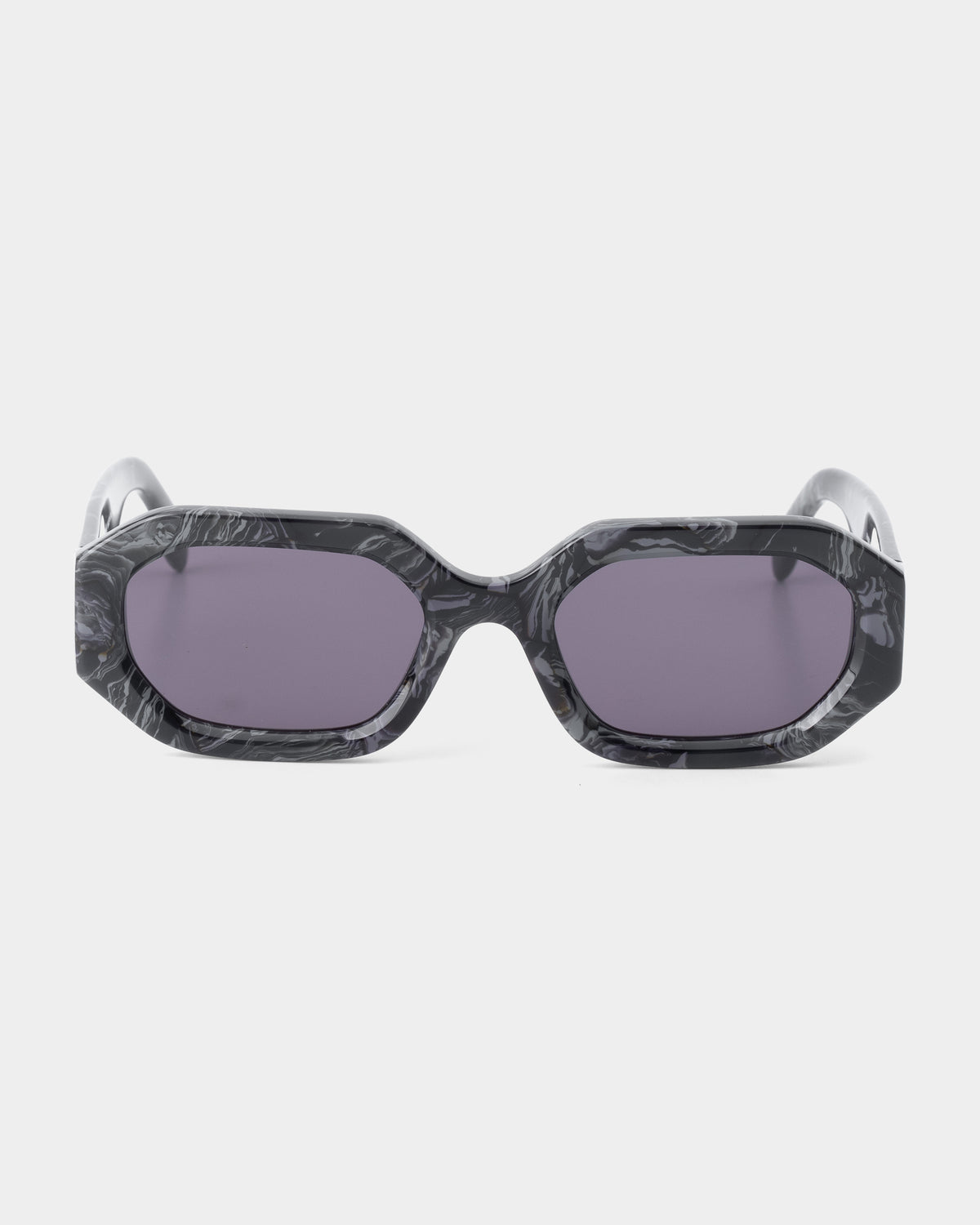 Palm Angels Sunglasses Shiny Black Marble | PA1028-1107
