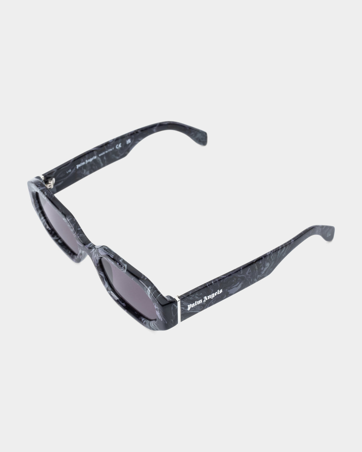 Palm Angels Sunglasses Shiny Black Marble | PA1028-1107