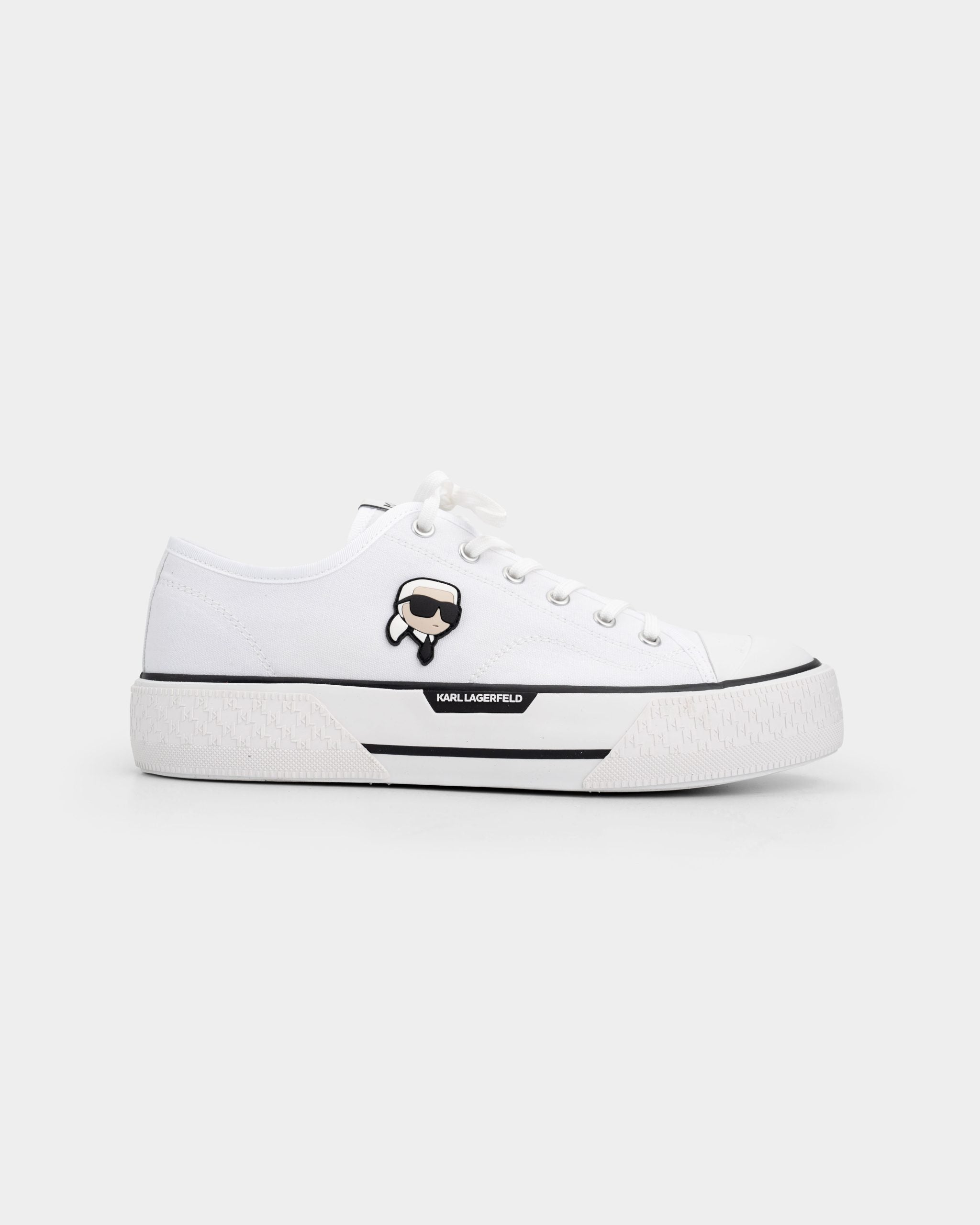Karl Lagerfeld Men's Kampus Max NFT Lo Cnv White Canvas