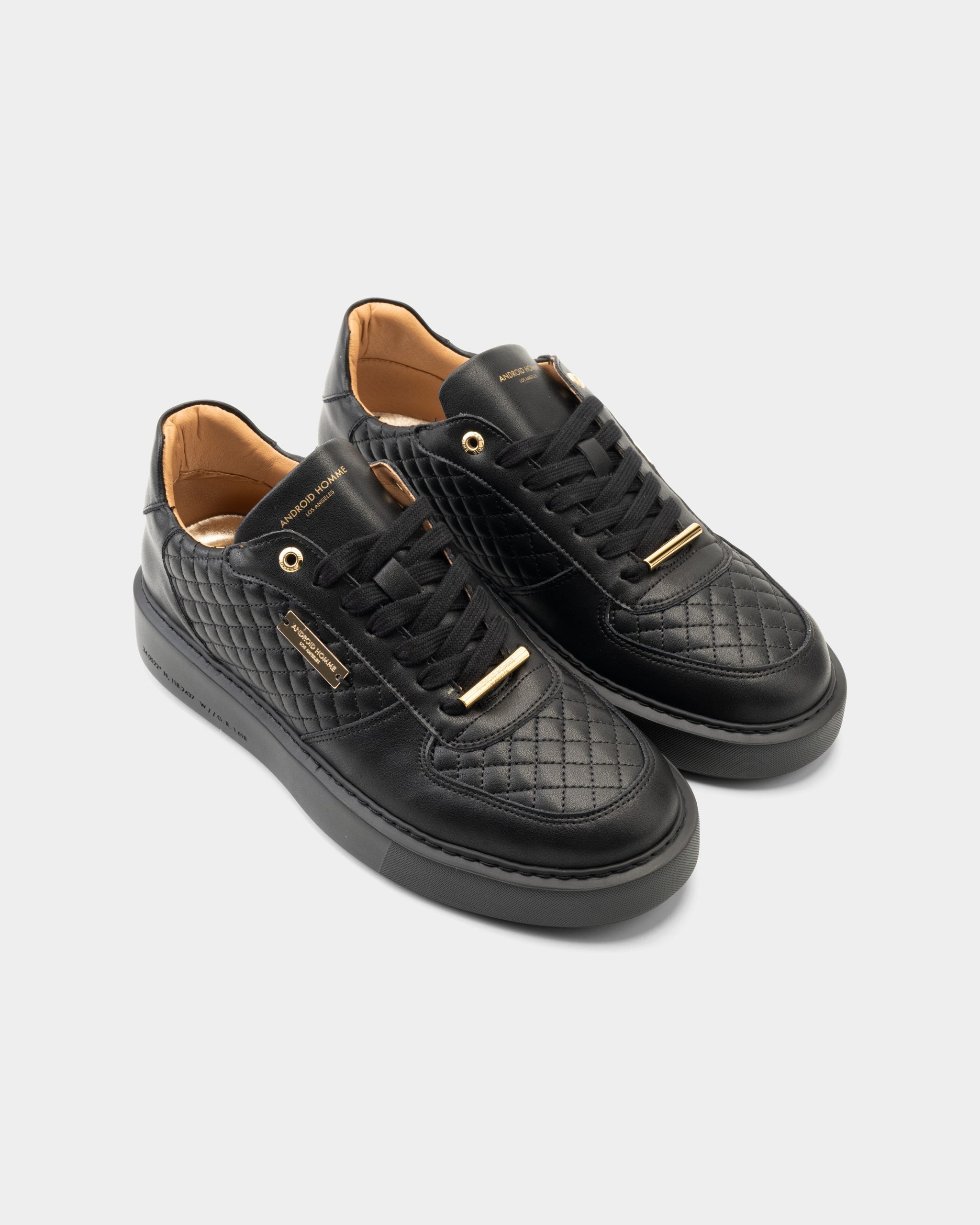 Android Homme Men's Manhattan Quilted Leather Black | AHP261-05
