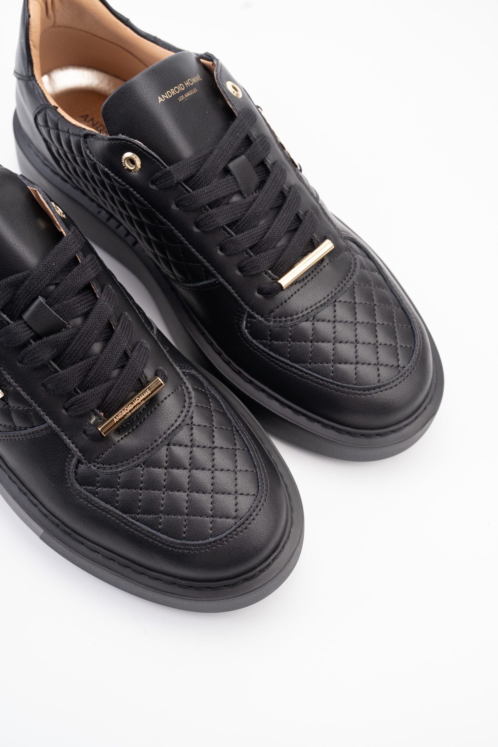Android Homme Men's Manhattan Quilted Leather Black | AHP261-05