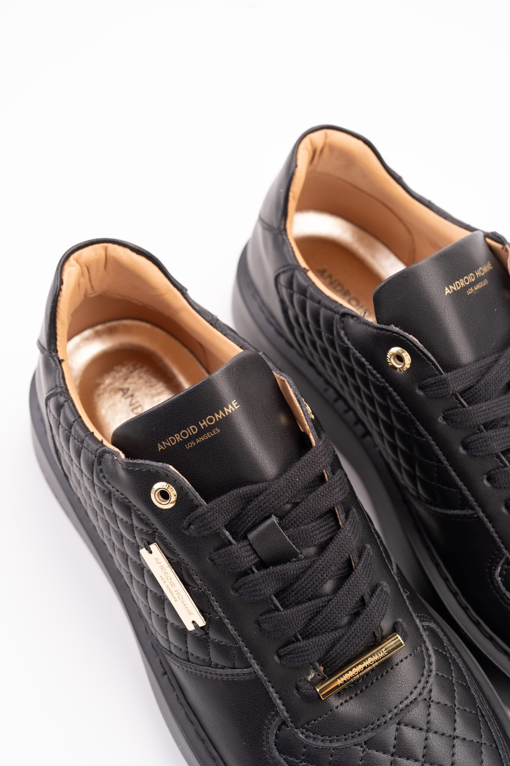 Android Homme Men's Manhattan Quilted Leather Black | AHP261-05