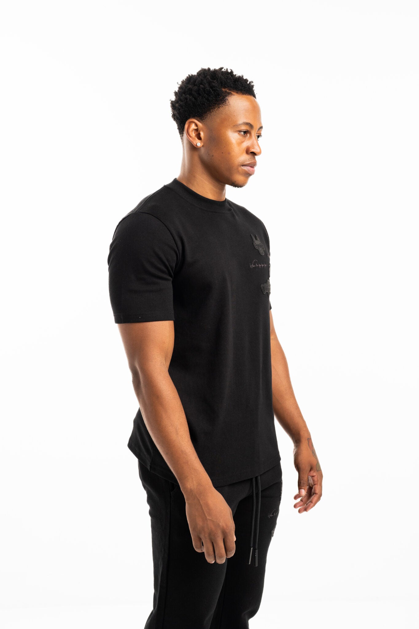Hydraulics Hounds Multi Badge Tee Black