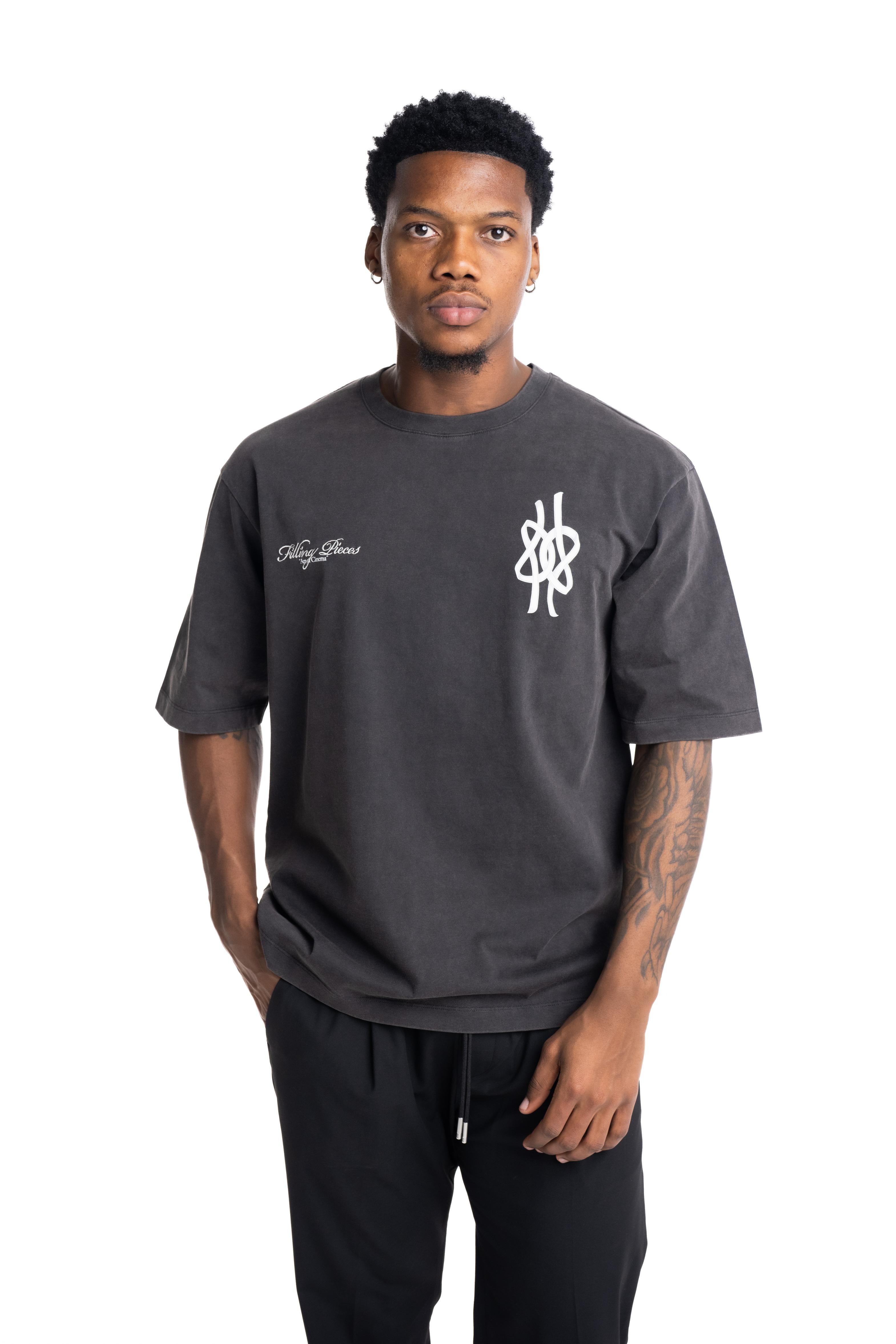 Filling Pieces Mens T Shirt Boxy Film Strip Vintage Black | 422620501361-136
