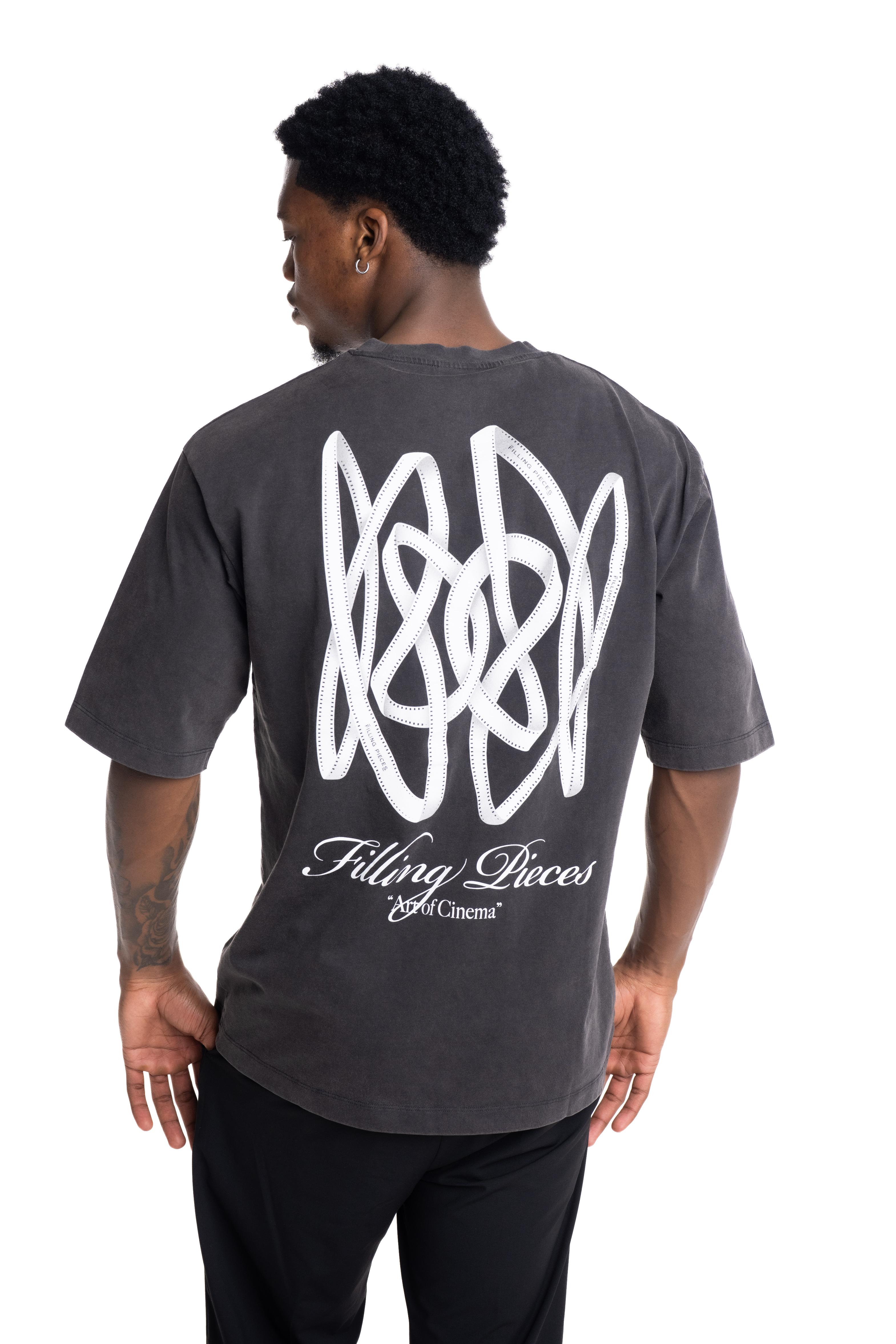 Filling Pieces Mens T Shirt Boxy Film Strip Vintage Black | 422620501361-136