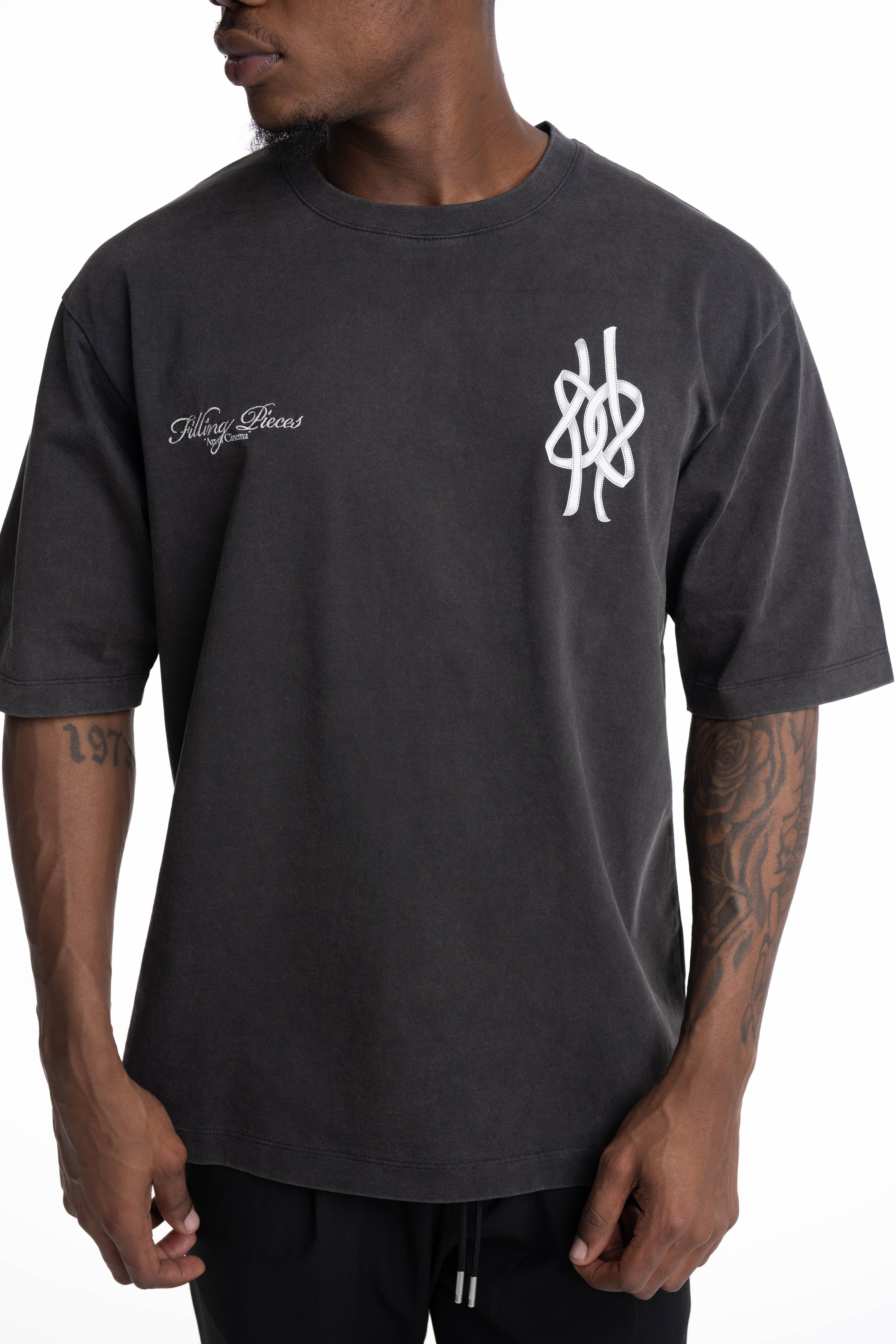 Filling Pieces Mens T Shirt Boxy Film Strip Vintage Black | 422620501361-136
