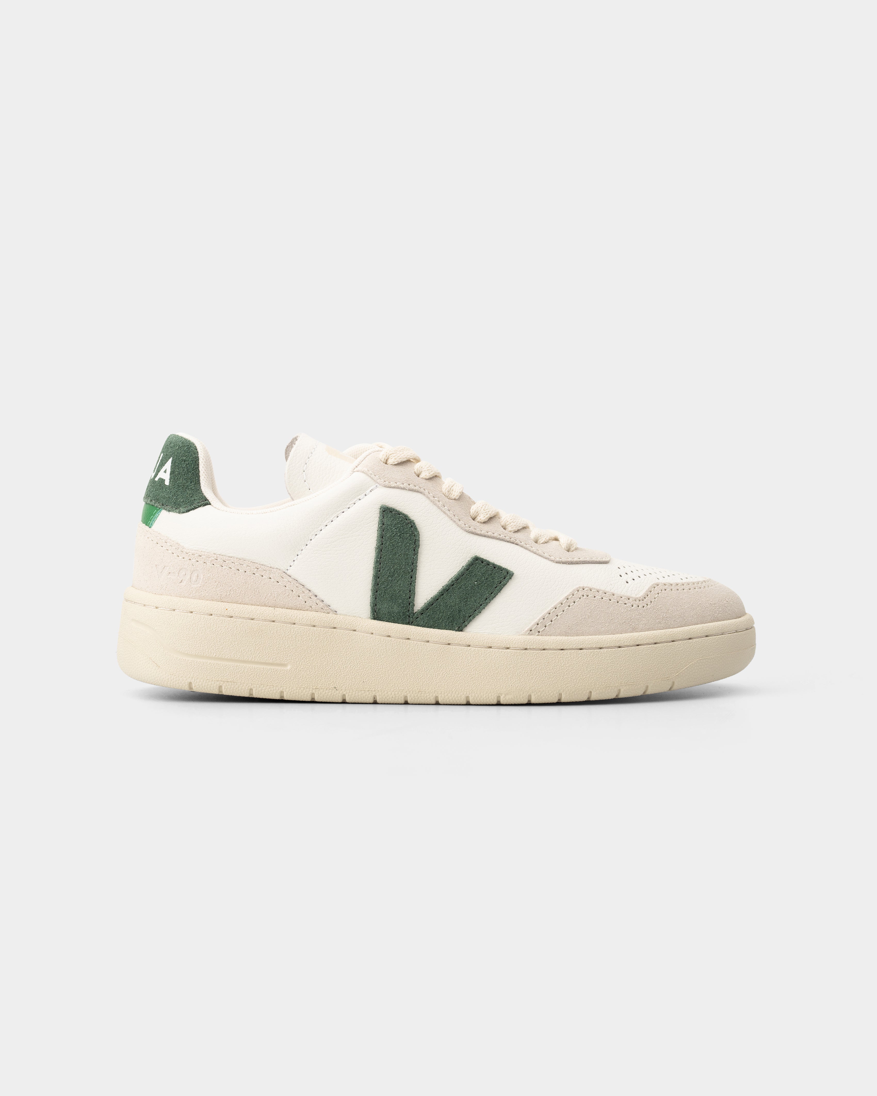 Veja Ladies V-90 O.T Leather Sneaker | VD2003384A-Extra White Cyprus
