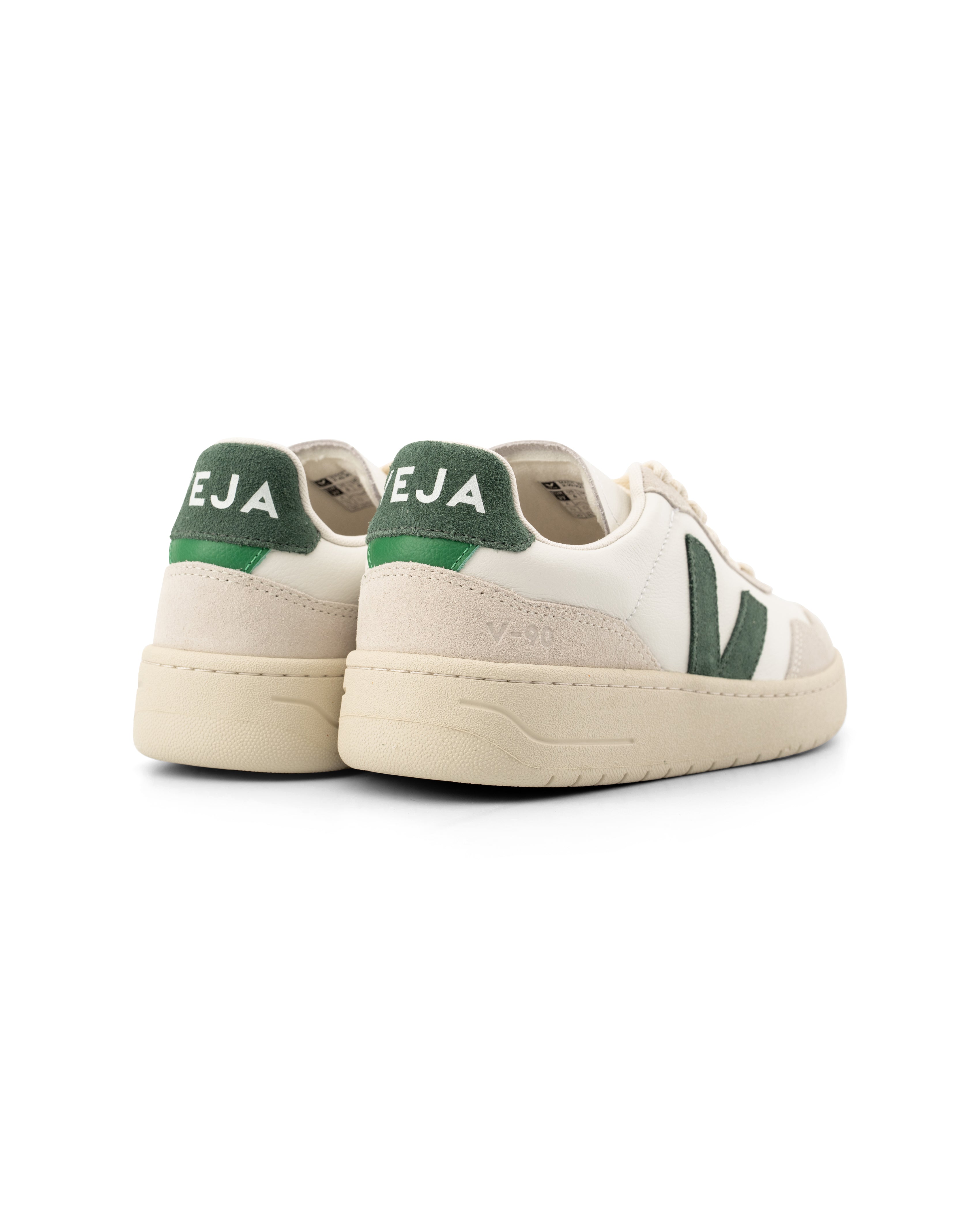 Veja Ladies V-90 O.T Leather Sneaker | VD2003384A-Extra White Cyprus