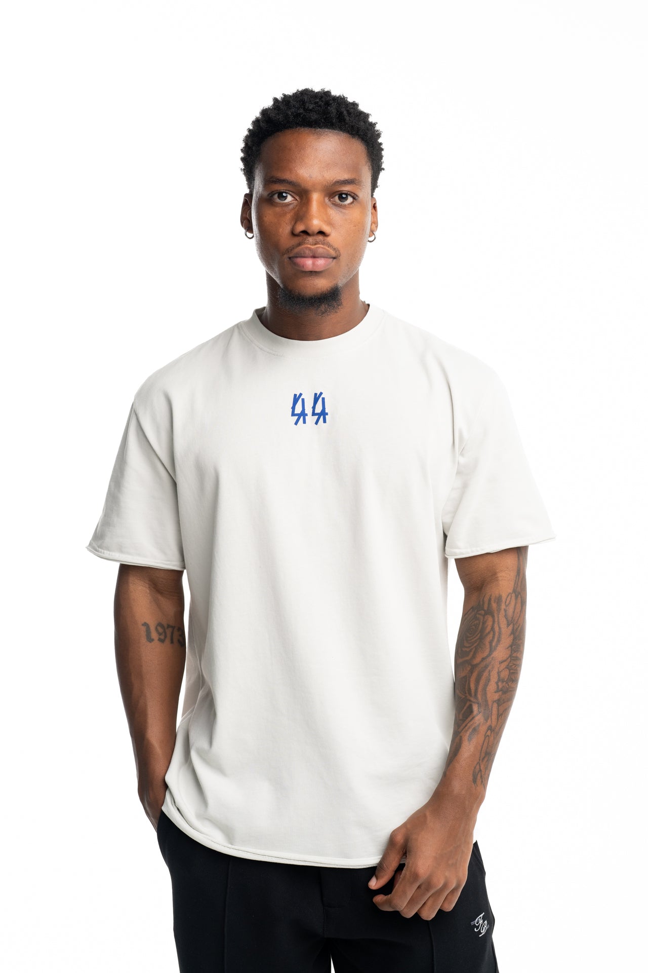 44 Label Group Men's Jersey Tee Blint/Stamp Sapphire | FA724-P779