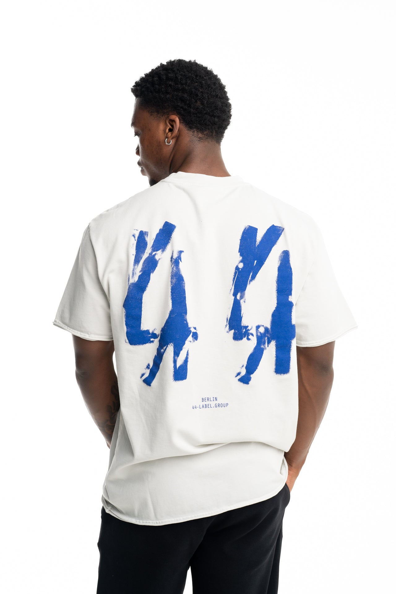 44 Label Group Men's Jersey Tee Blint/Stamp Sapphire | FA724-P779