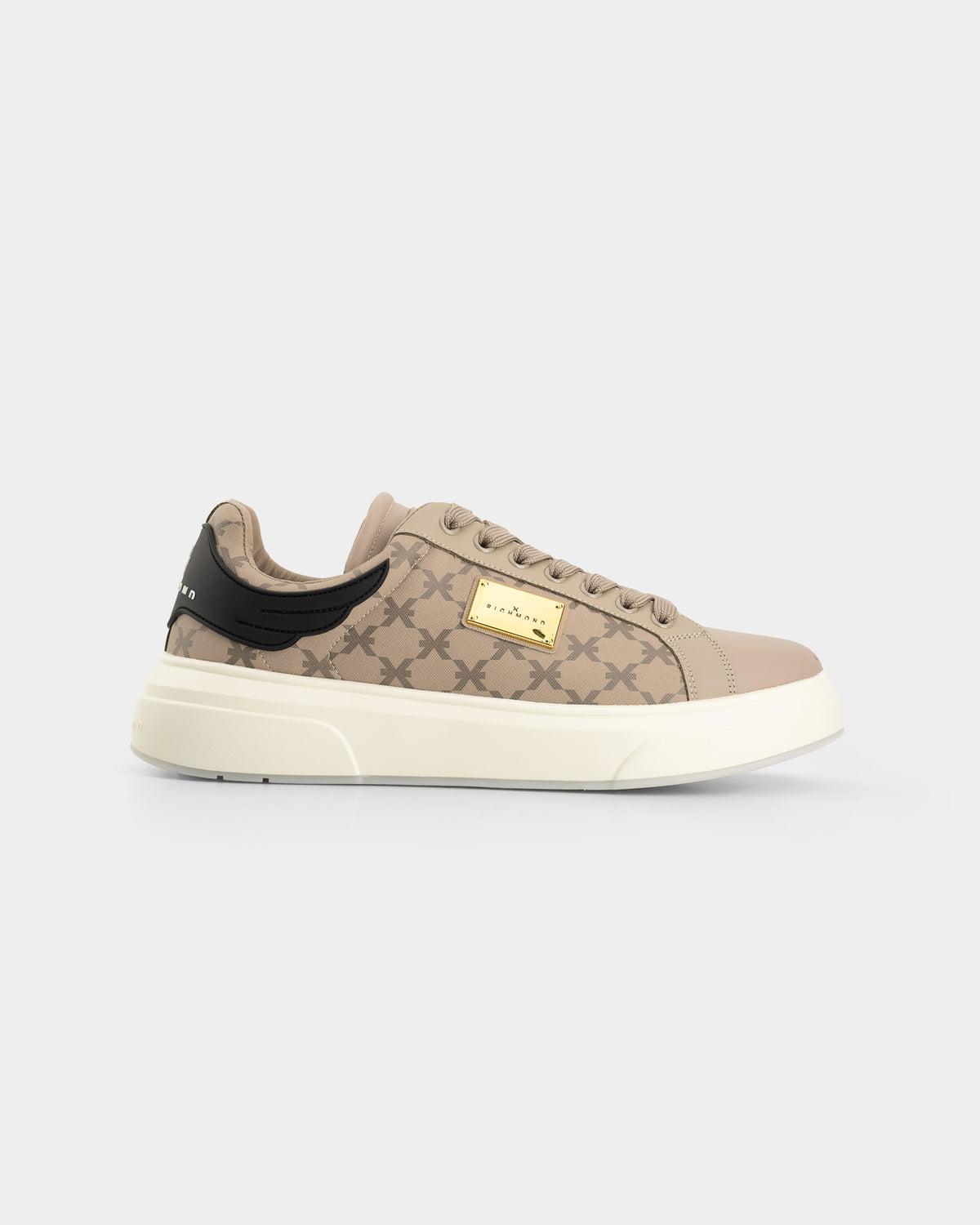 John Richmond Men's Action Leather Beige Sneaker | 32401-A
