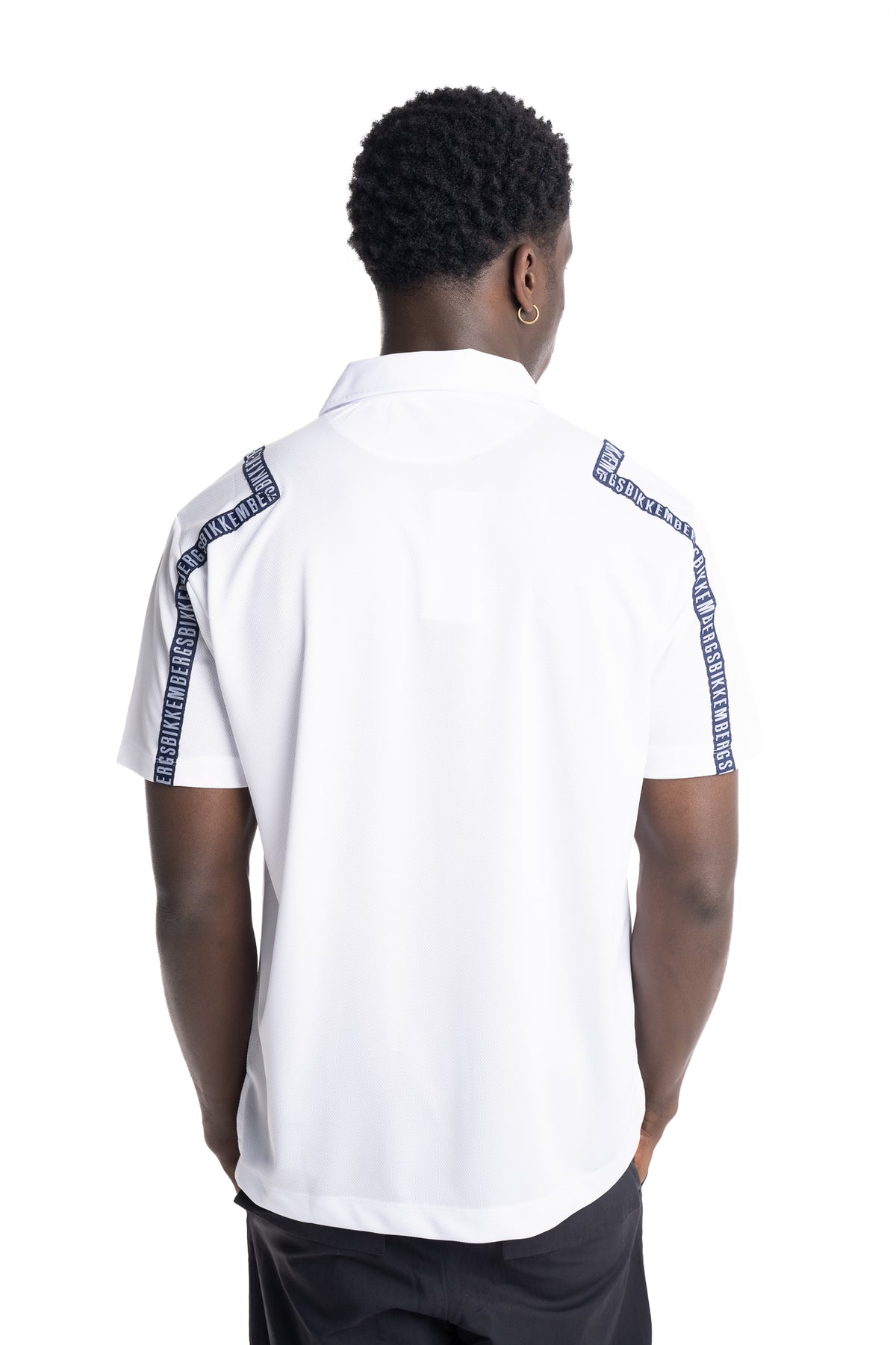 Bikkembers Men's Polo Shirt White | BMT1609-1000