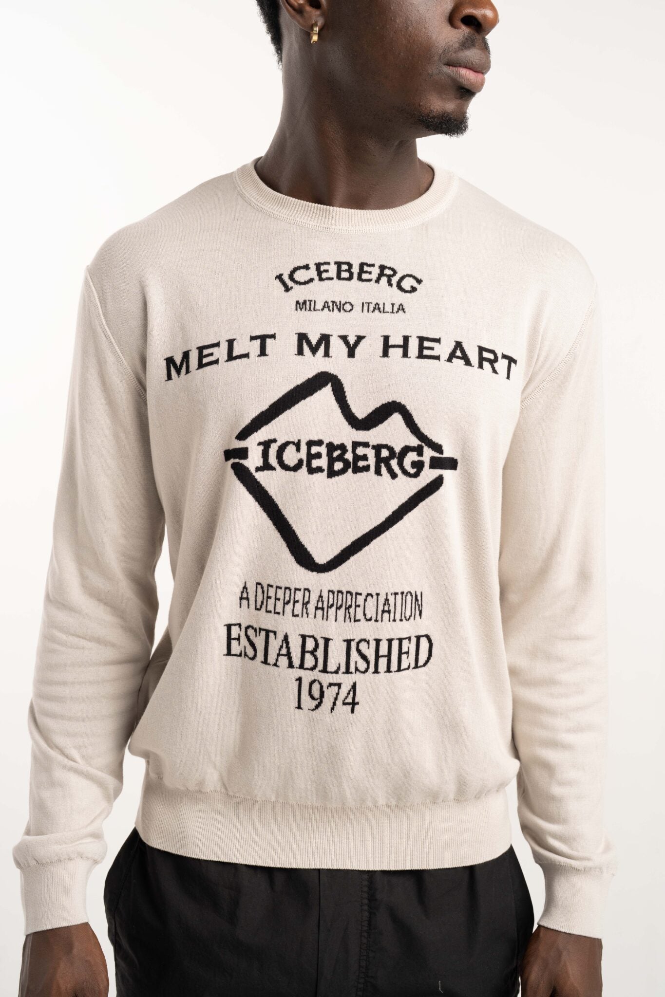 Iceberg Men's Round Neck Knitted I1P A019 7633 8803