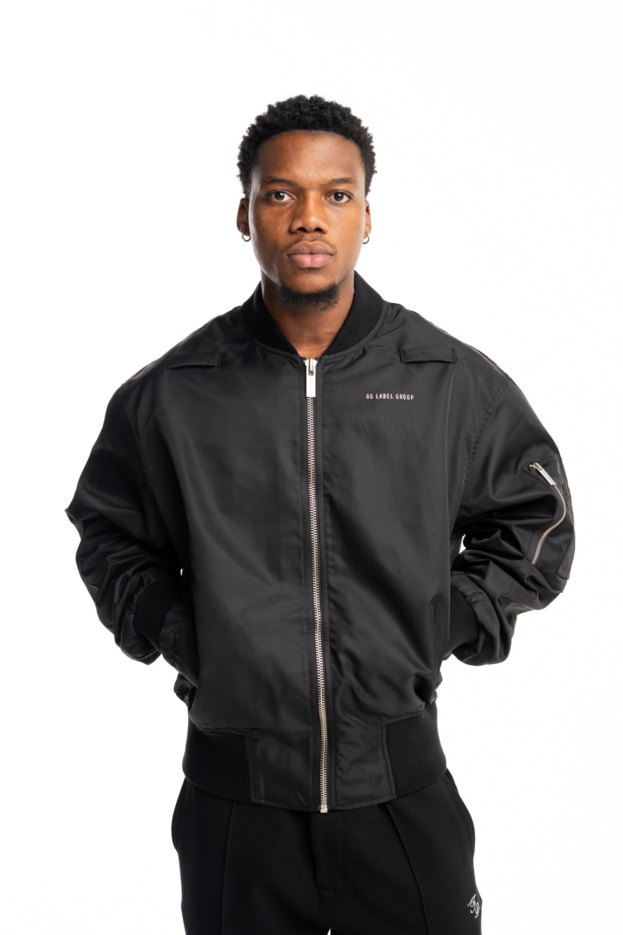 44 Label Group Men's Outer Bomber Black | FA487-099