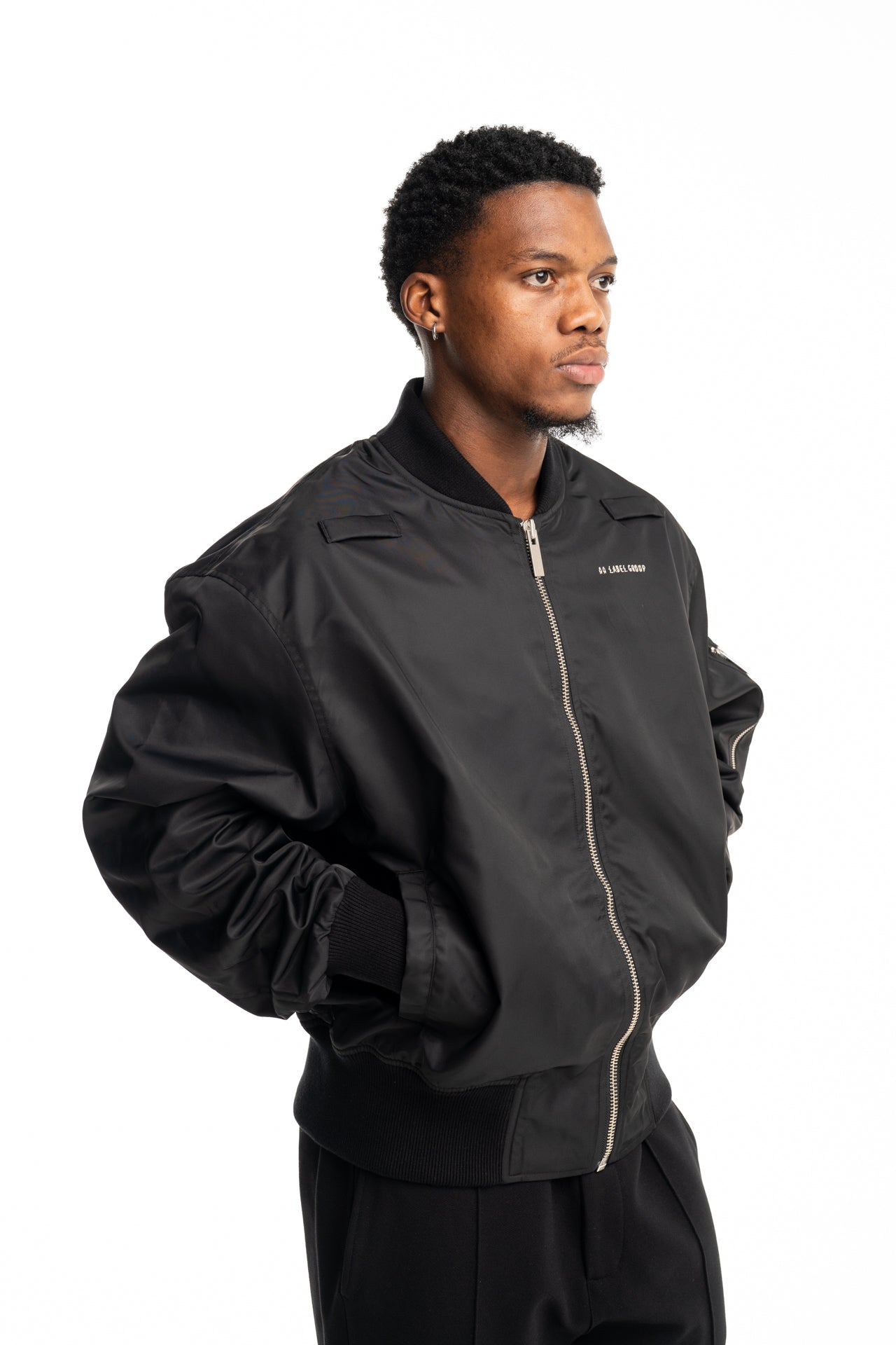 44 Label Group Men's Outer Bomber Black | FA487-099
