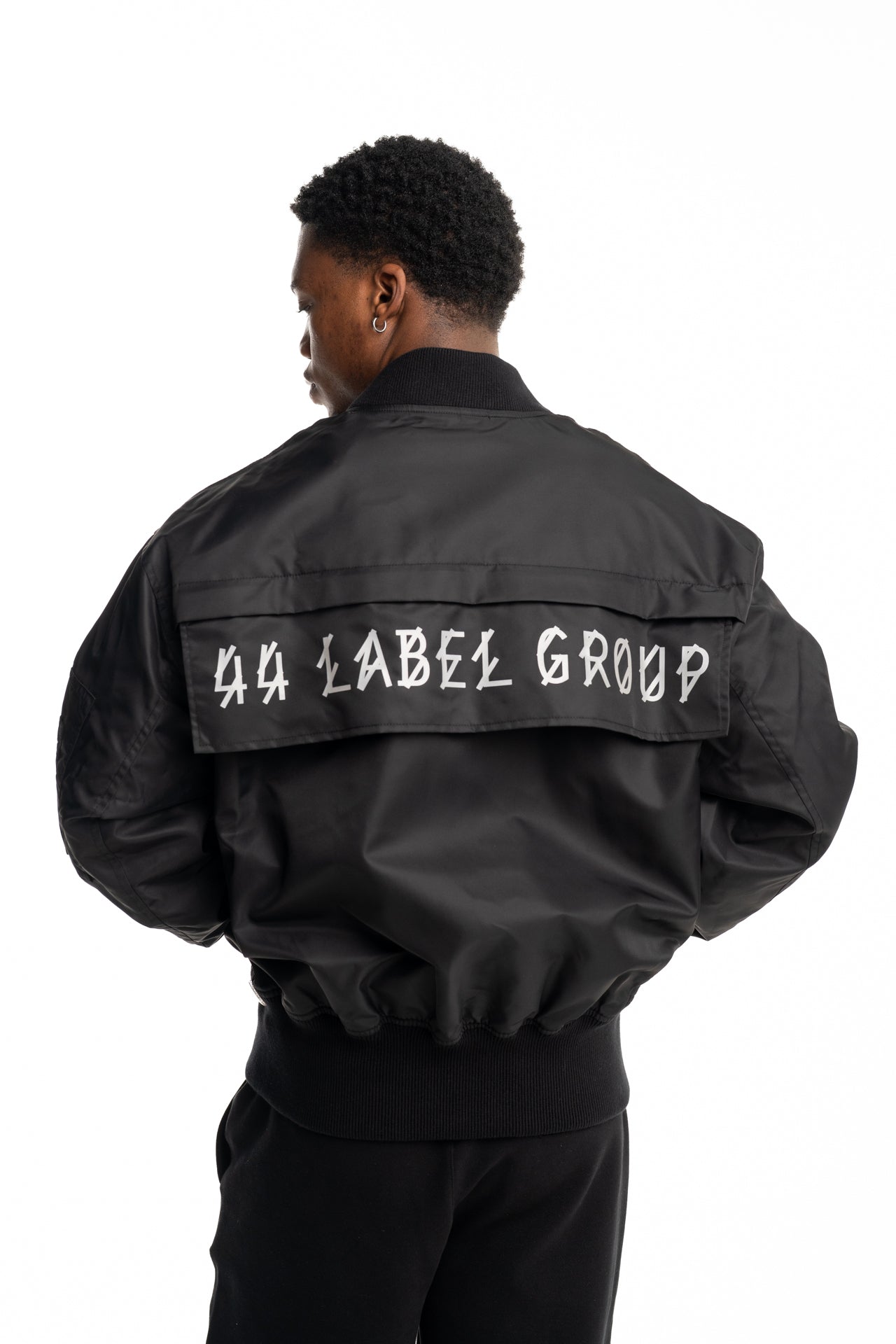 44 Label Group Men's Outer Bomber Black | FA487-099