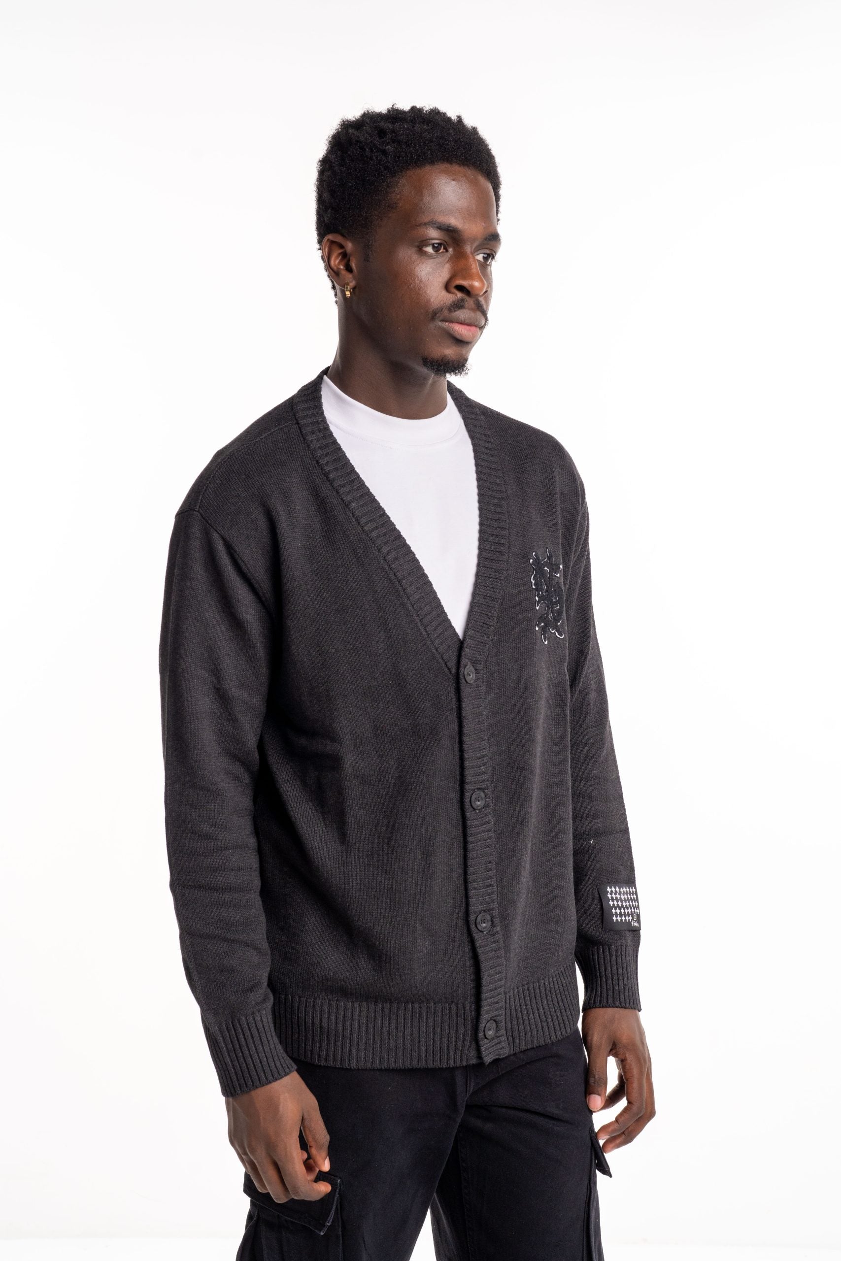 Ksubi Men's Knitted Dug Out Cardigan Black MPS25KW004 BLK