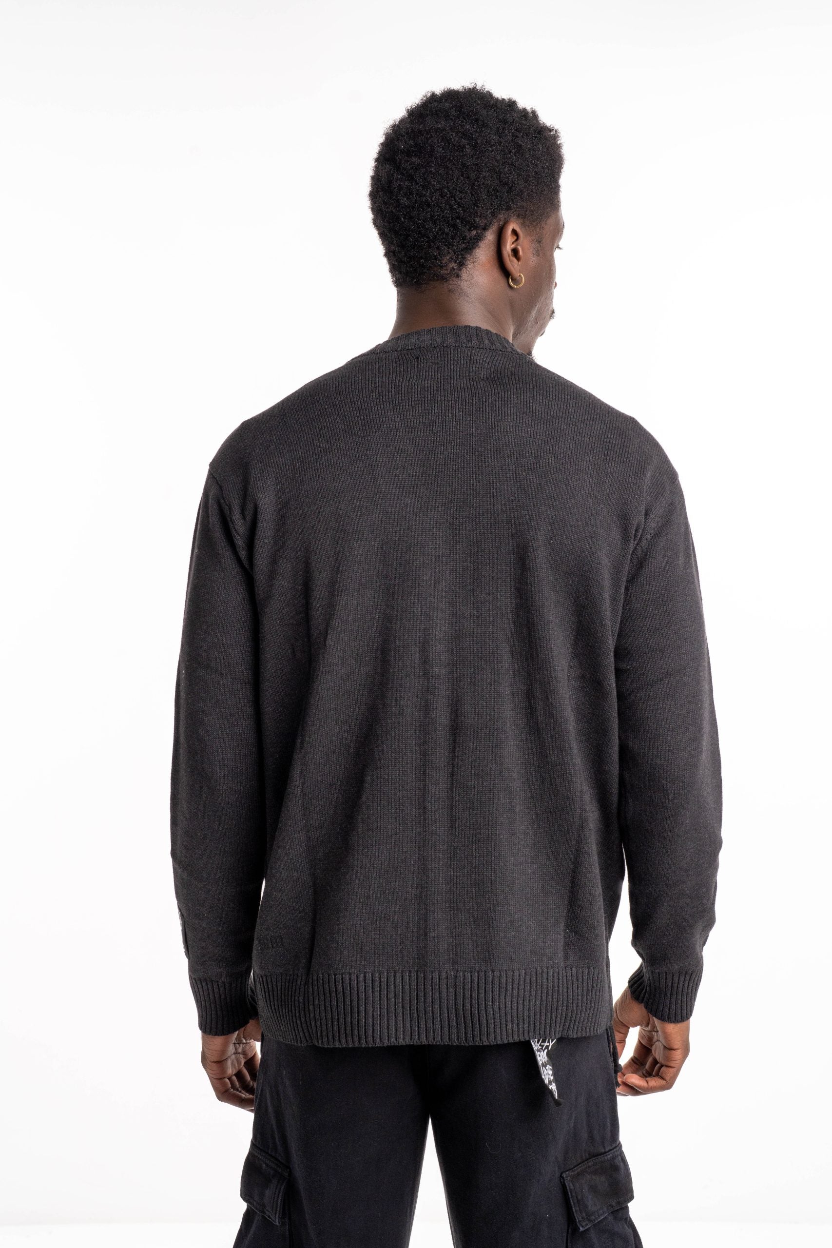 Ksubi Men's Knitted Dug Out Cardigan Black MPS25KW004 BLK