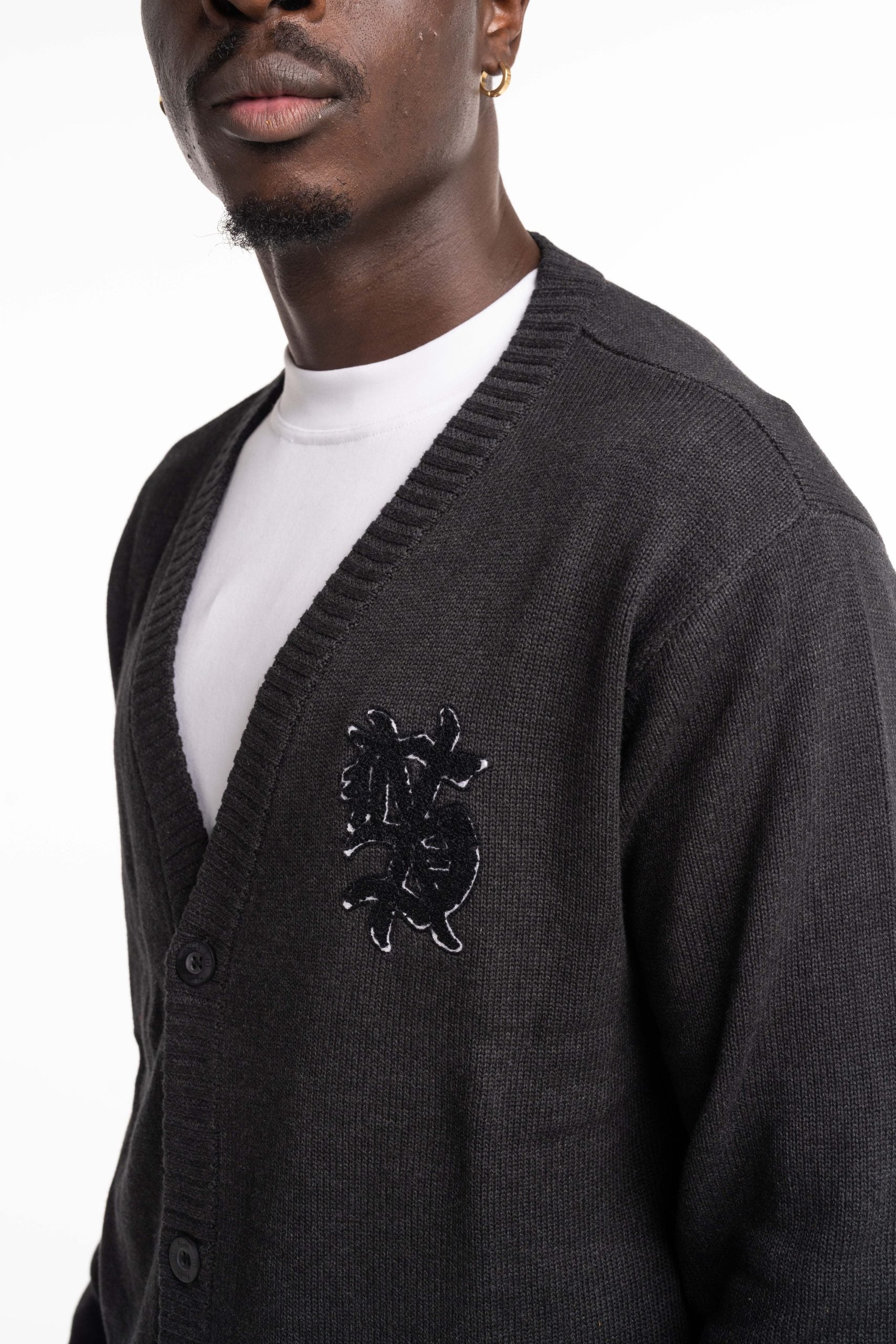 Ksubi Men's Knitted Dug Out Cardigan Black MPS25KW004 BLK