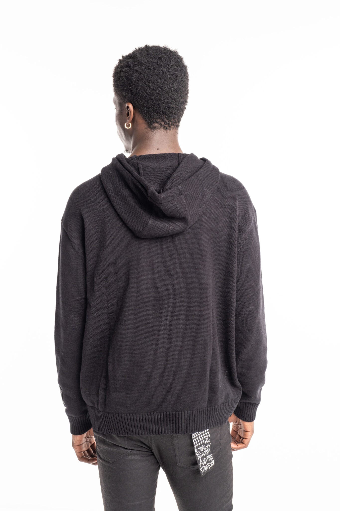 Ksubi Men's Knitted 1999 Knit Hoodie Black MPS25KW005 BLK