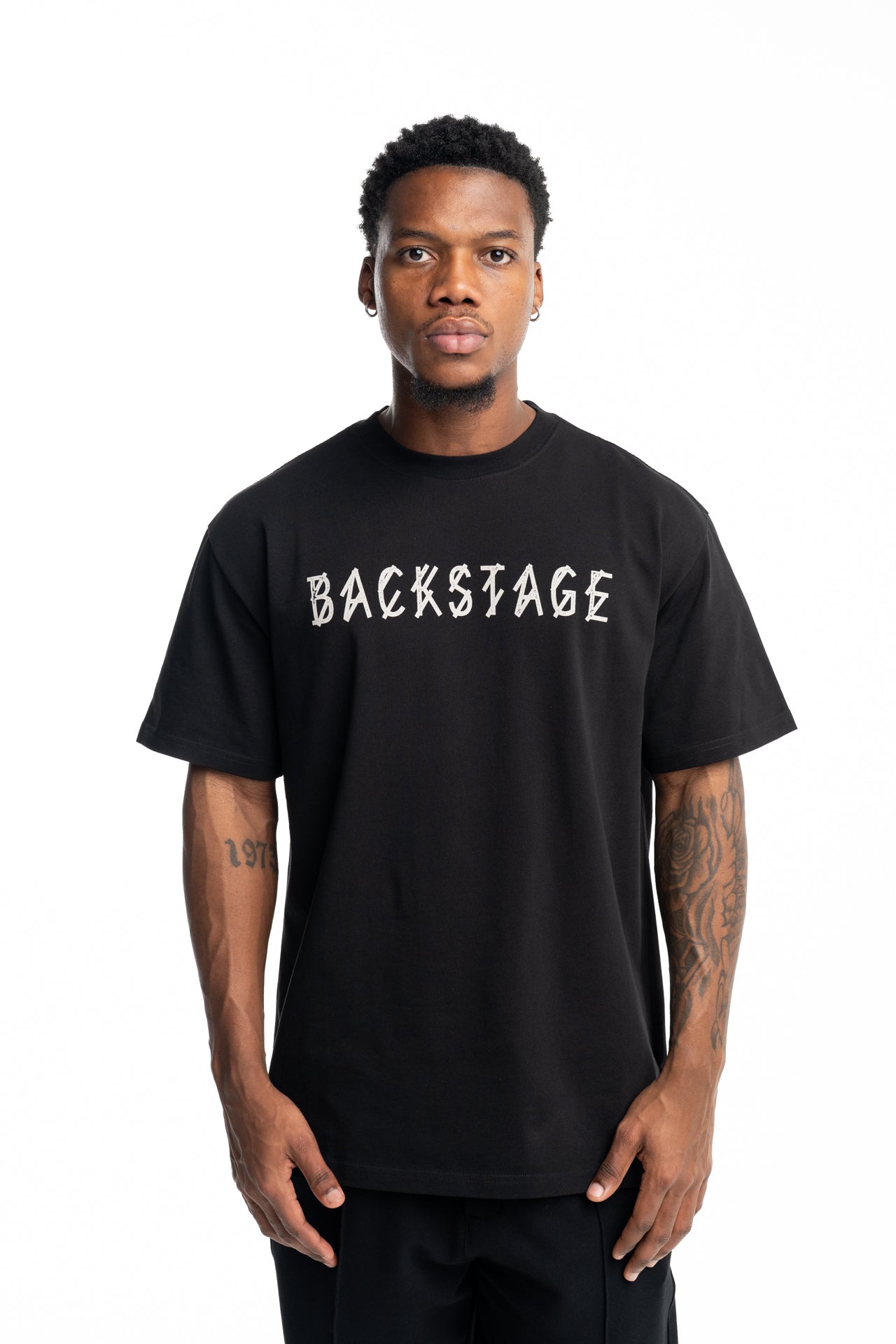 44 Label Group Men's New Bobai Tee Black | FA528-P574